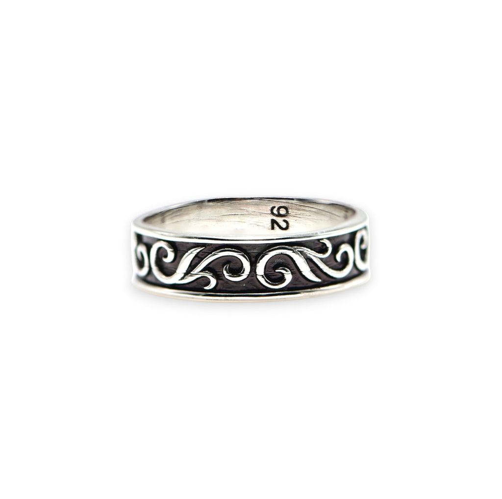 Men’s Rustic 925 Silver Ring, Antique Look