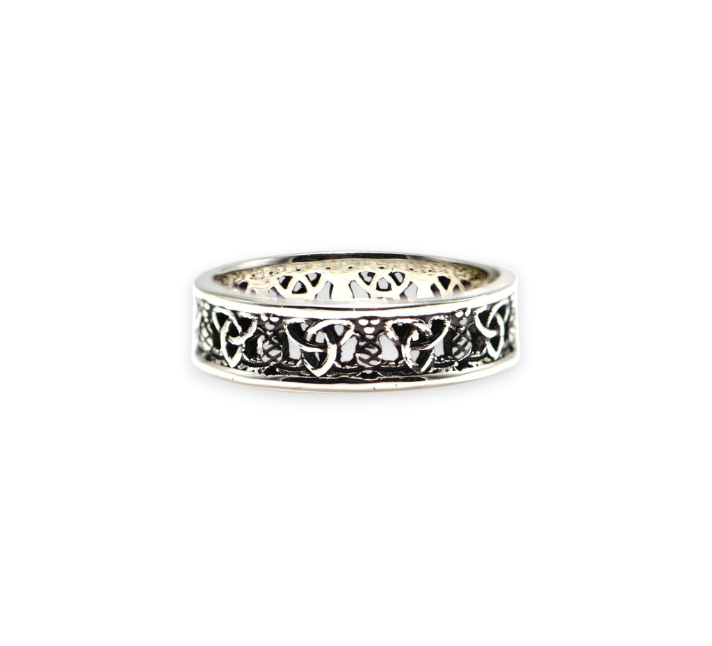 925 Silver Rustic Men’s Band Ring Gift for Husband