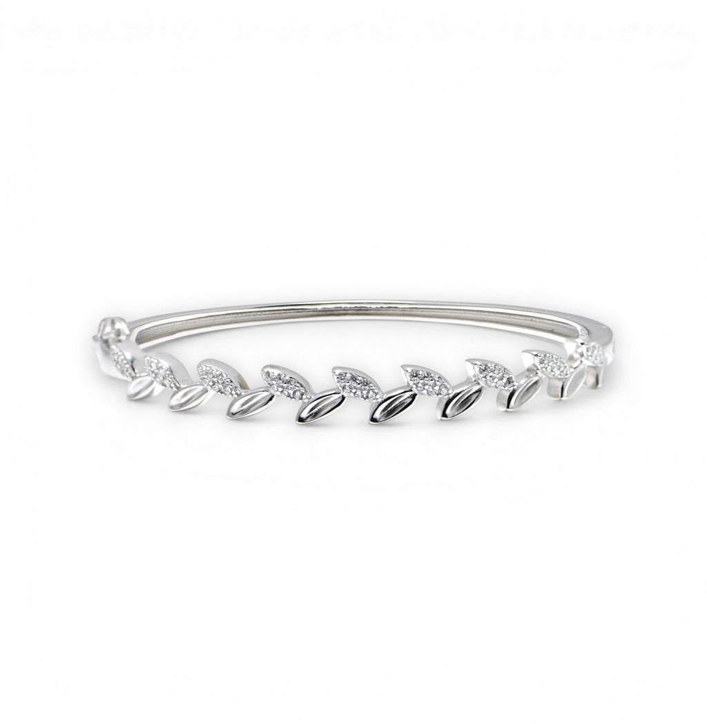 Sterling Silver Nature Leaf Bracelet – Delicate Everyday Jewelry