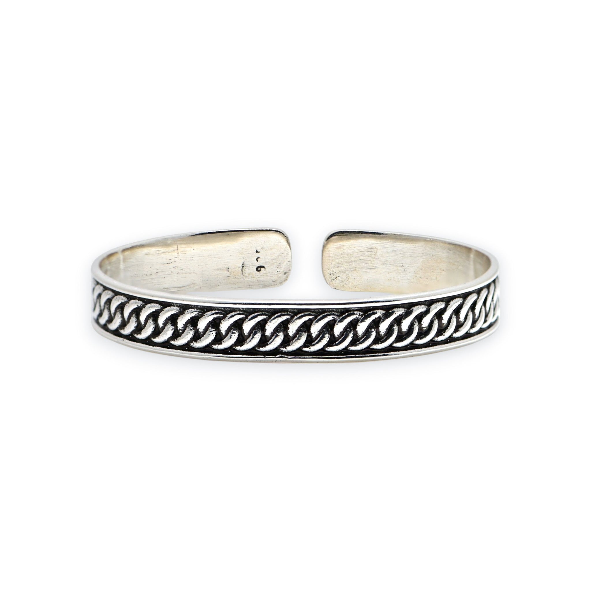 Tribal Silver Chain Kada Vintage Handmade for Men