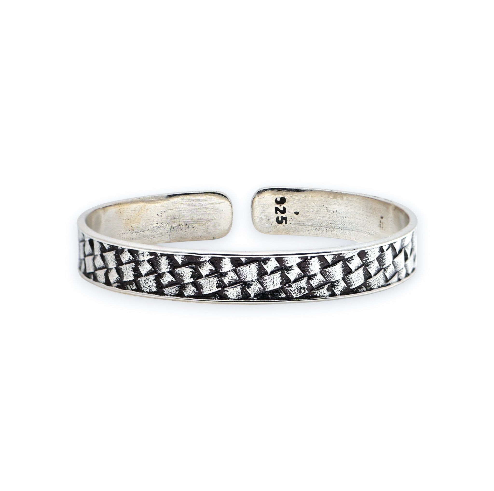 Boho Tribal Silver Chain Kada Vintage Handmade Men