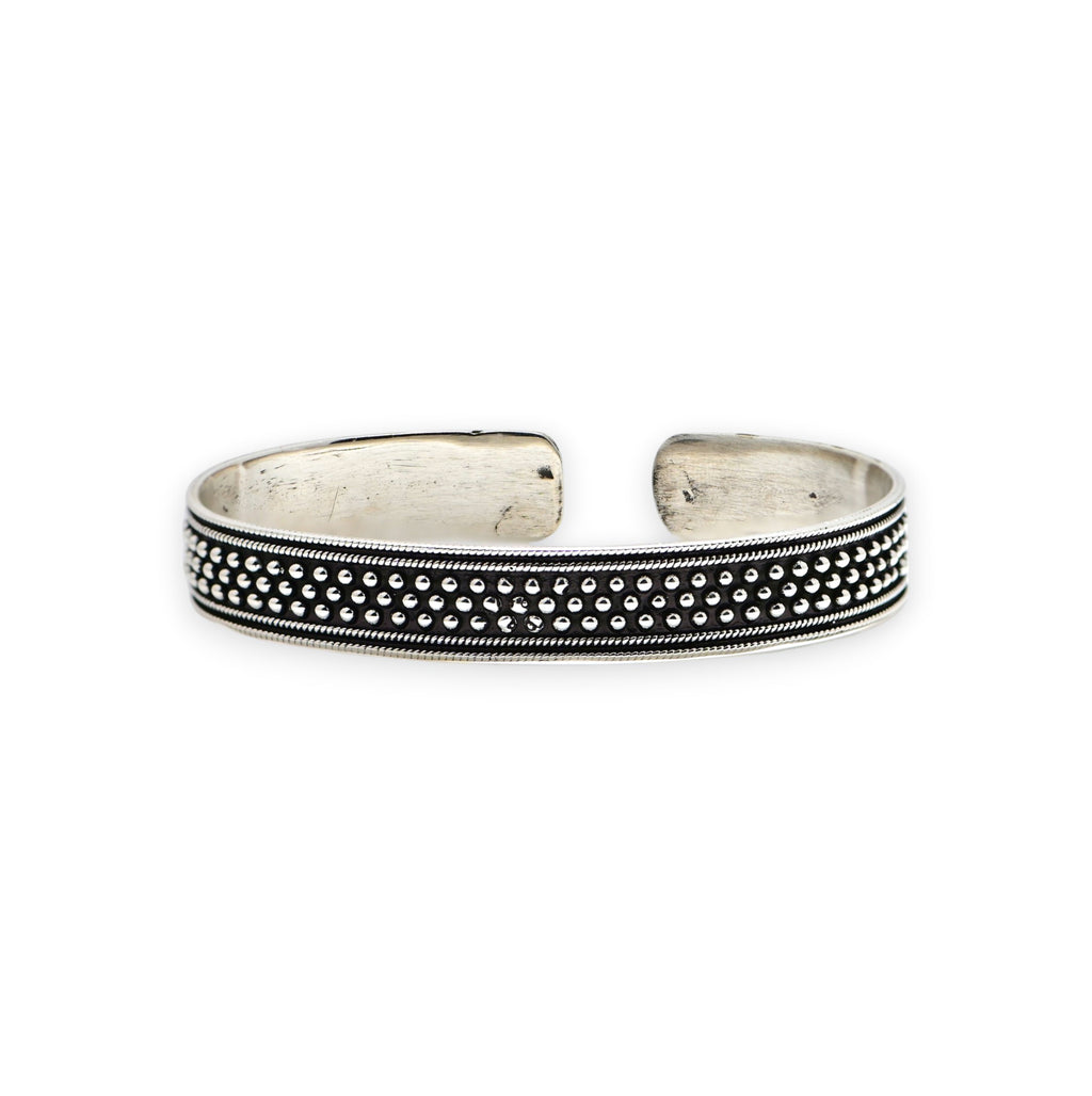 Tribal Silver Chain Kada Vintage Handmade Men Bracelet