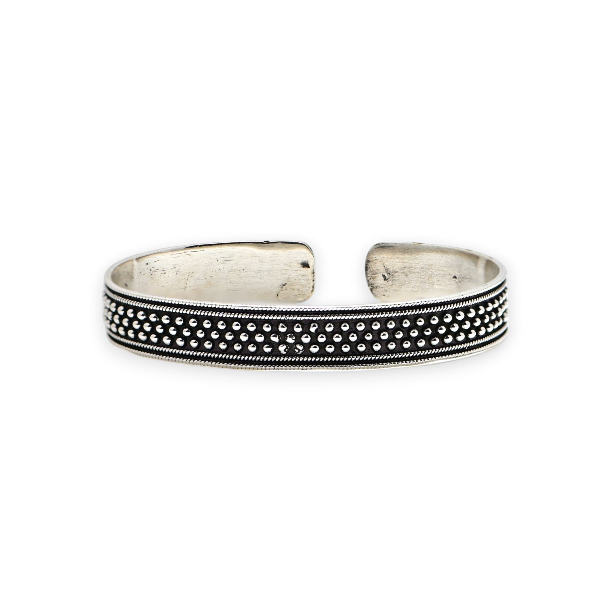 Tribal Silver Chain Kada Vintage Handmade Men Bracelet
