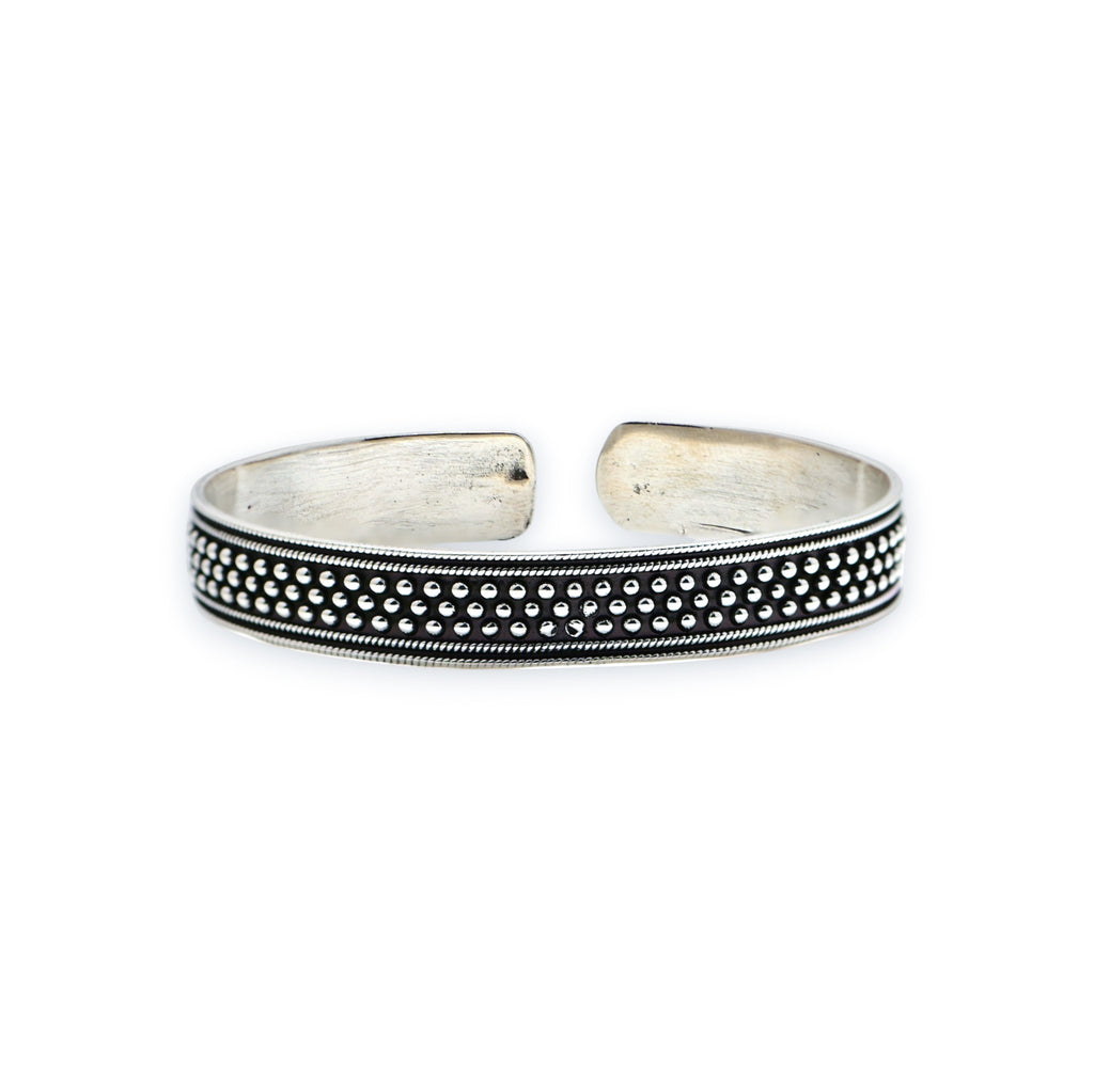 Mens Tribal Vintage Silver Kada Chain Handmade Jewelry