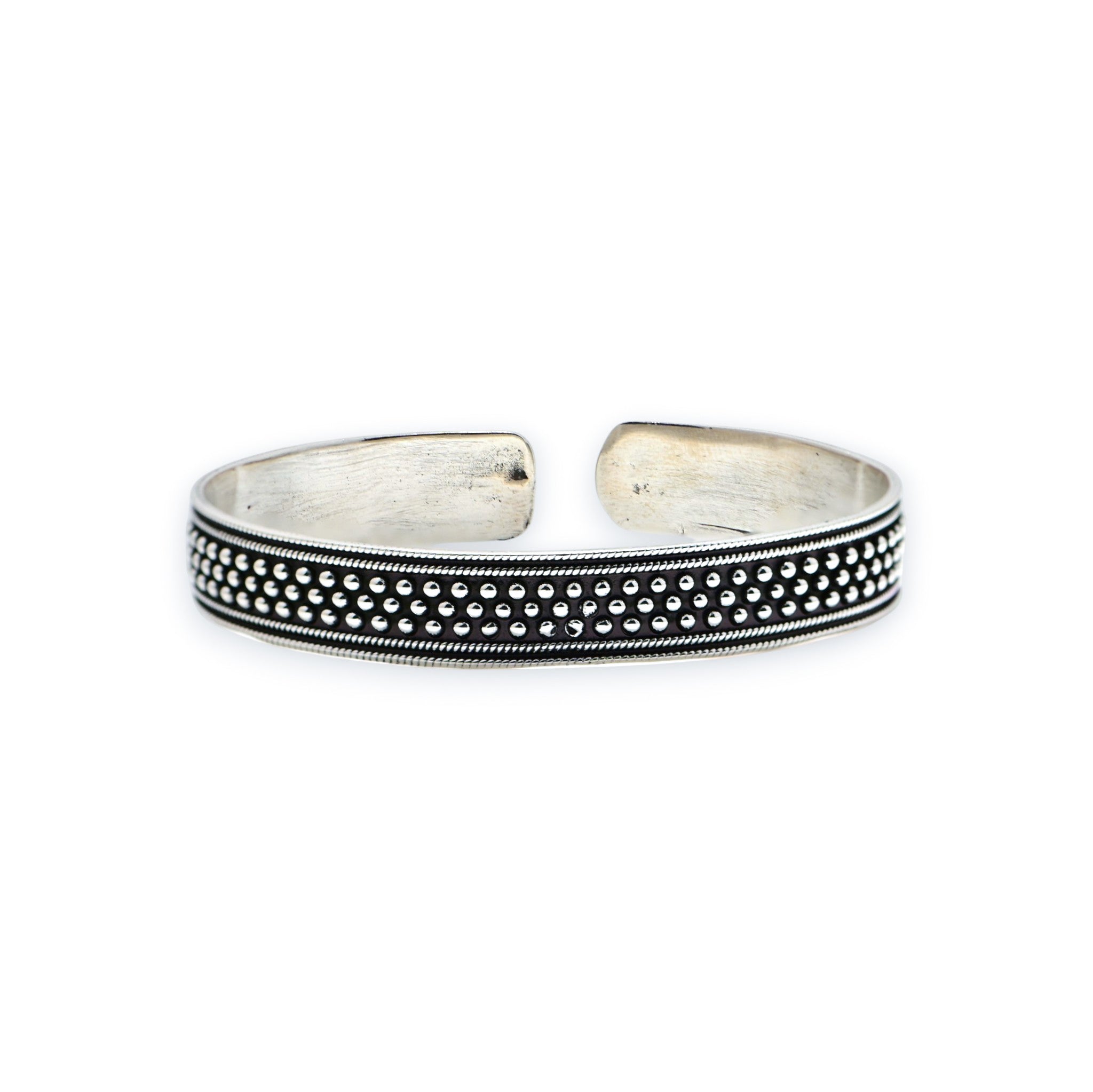 Mens Tribal Vintage Silver Kada Chain Handmade Jewelry