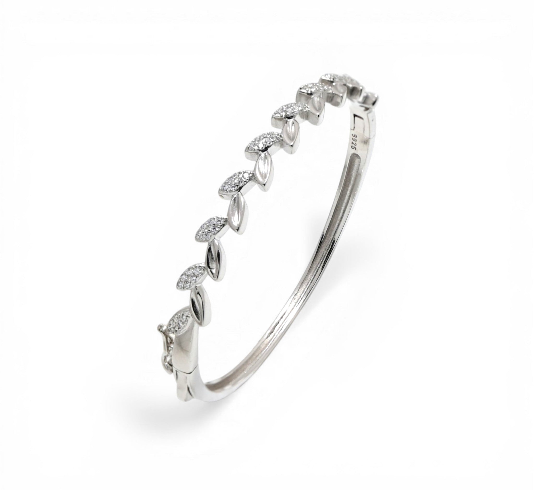 Sterling Silver Nature Leaf Bracelet – Delicate Everyday Jewelry