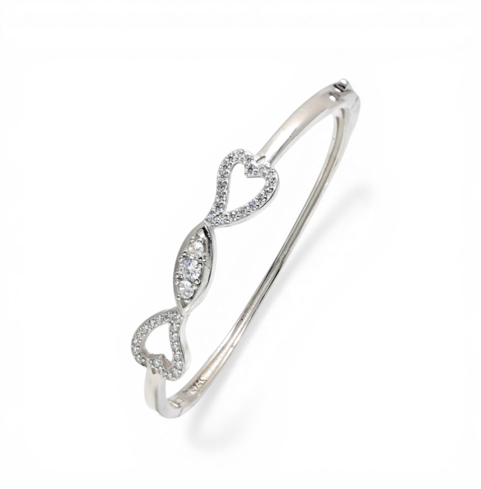 Sterling Silver 925 Turkish Finish Bracelet – Heart Shape Design