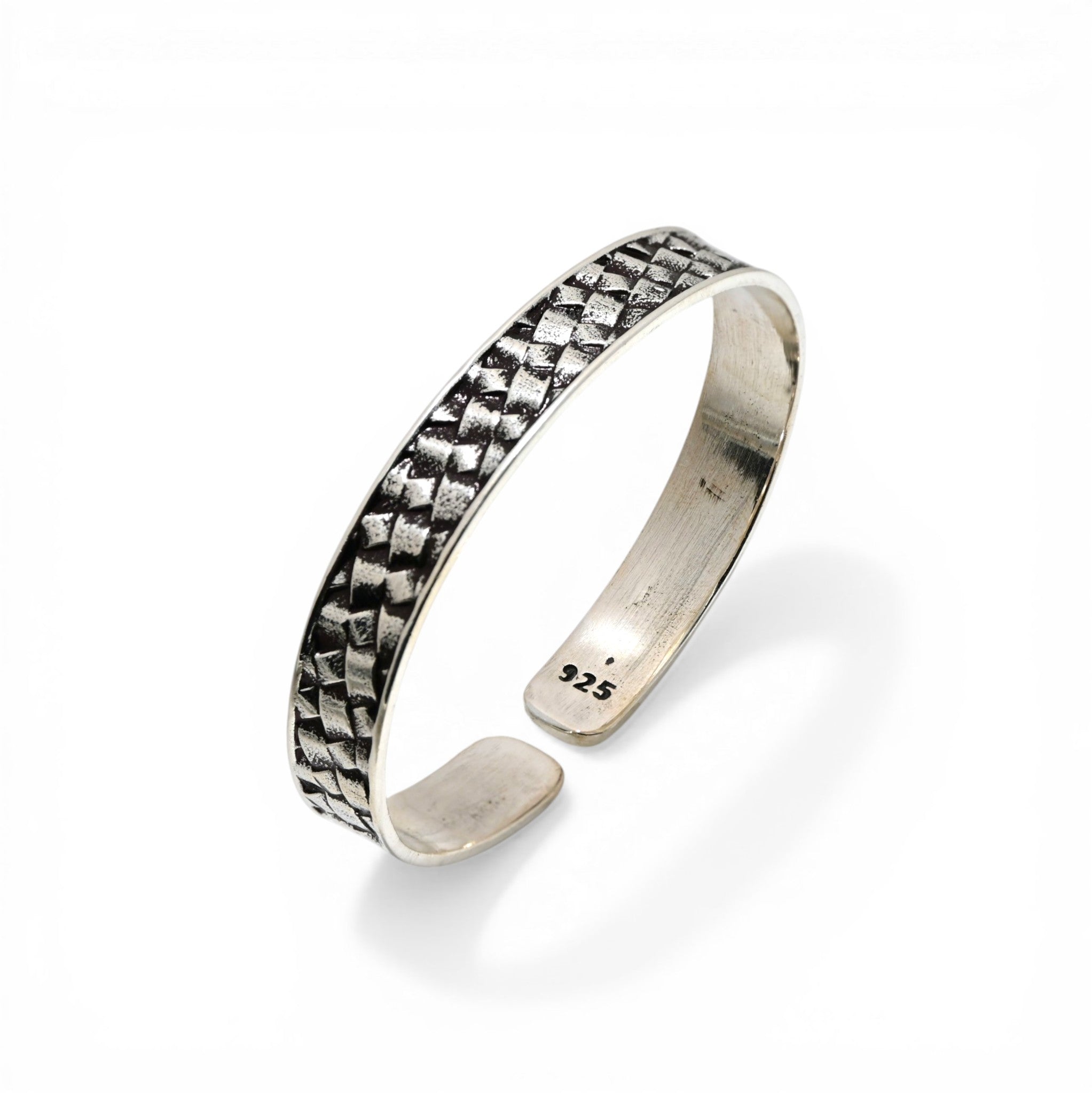 Boho Tribal Silver Chain Kada Vintage Handmade Men