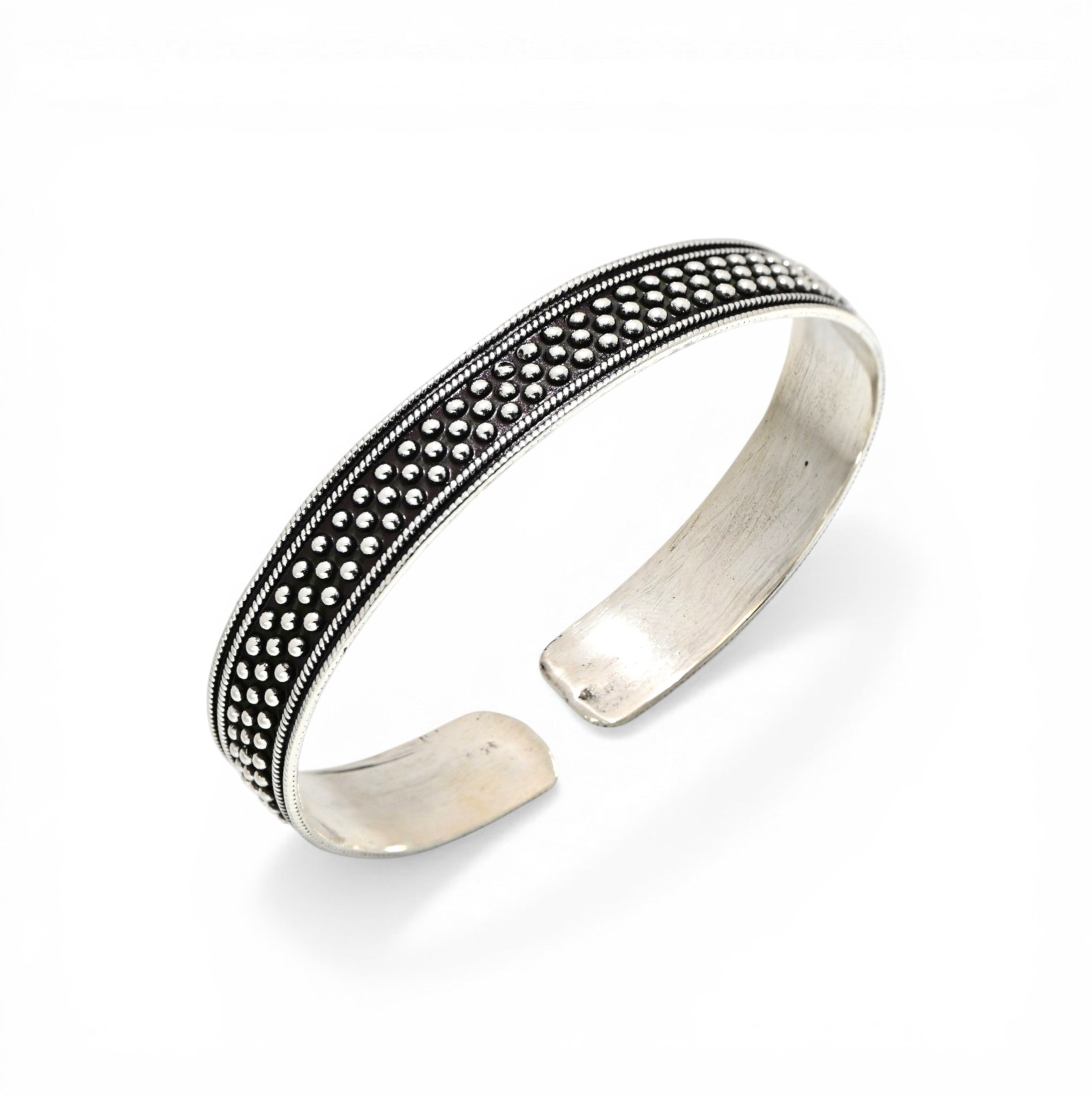 Mens Tribal Vintage Silver Kada Chain Handmade Jewelry