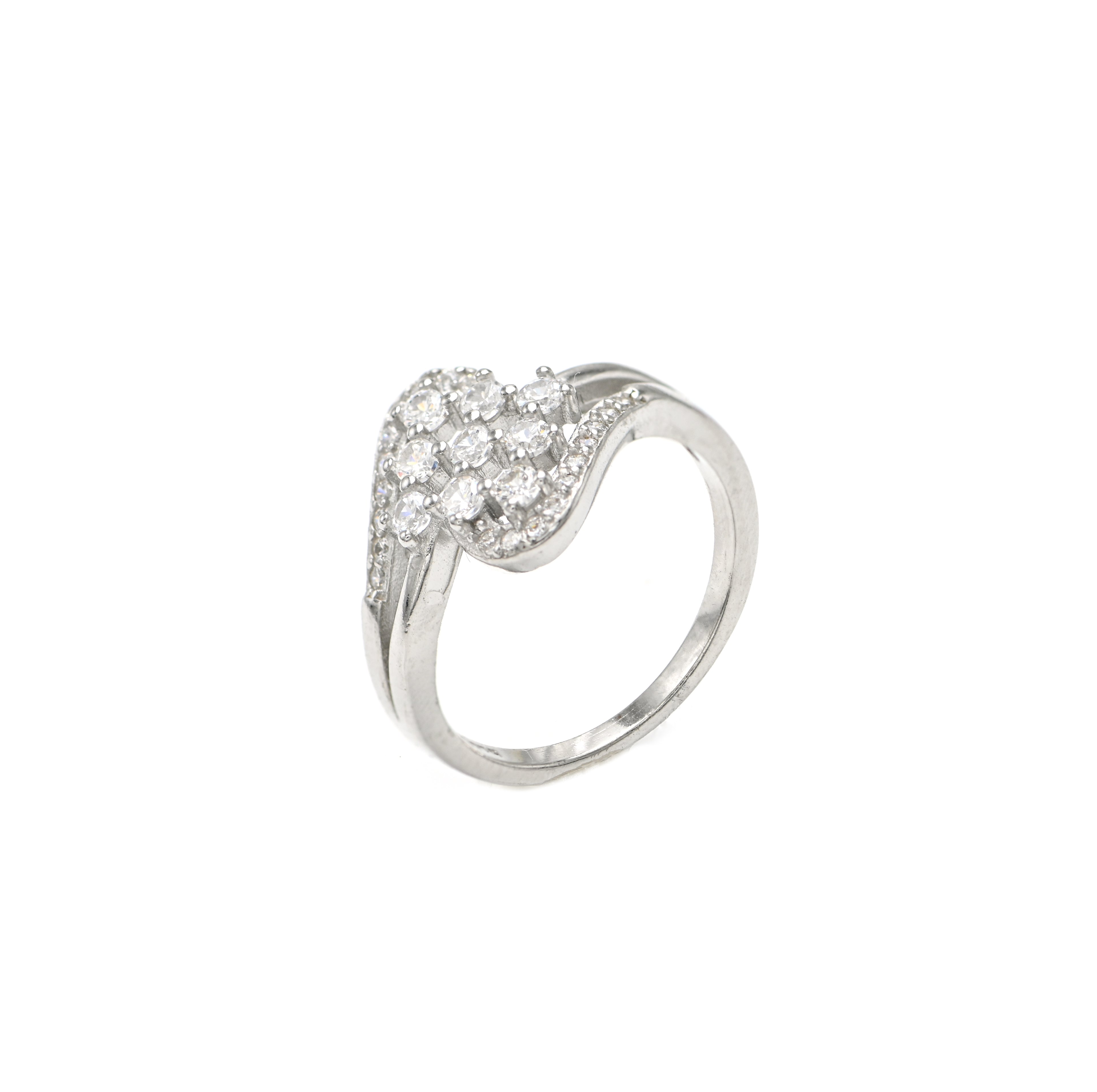 Women’s 925 Sterling Silver Anniversary Ring with Round CZ