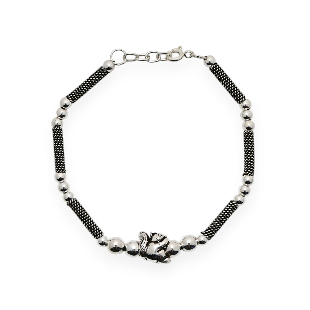 Minimalist Silver Bead Bracelet Daily Wear