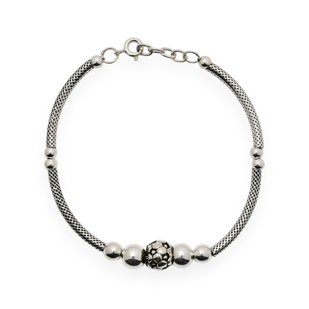 Sleek Minimal Silver Bracelet Vintage Jewellery