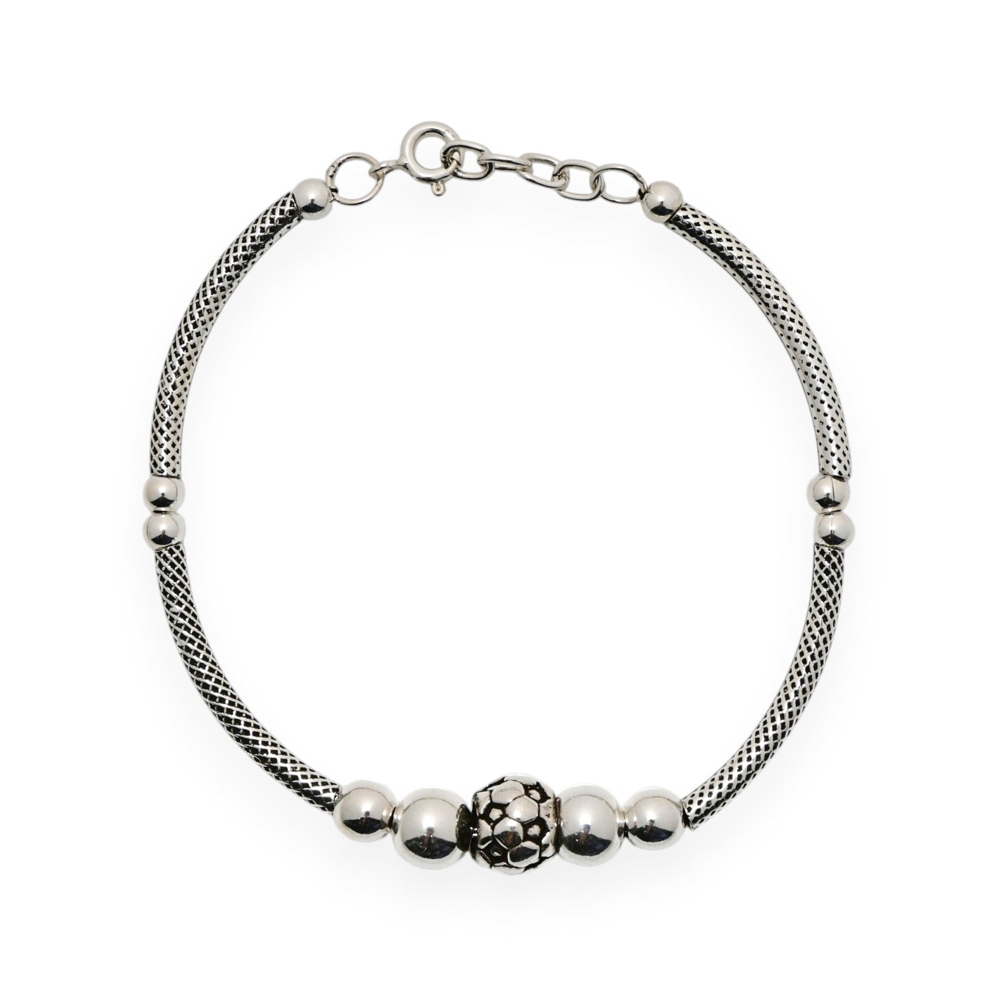 Sleek Minimal Silver Bracelet Vintage Jewellery