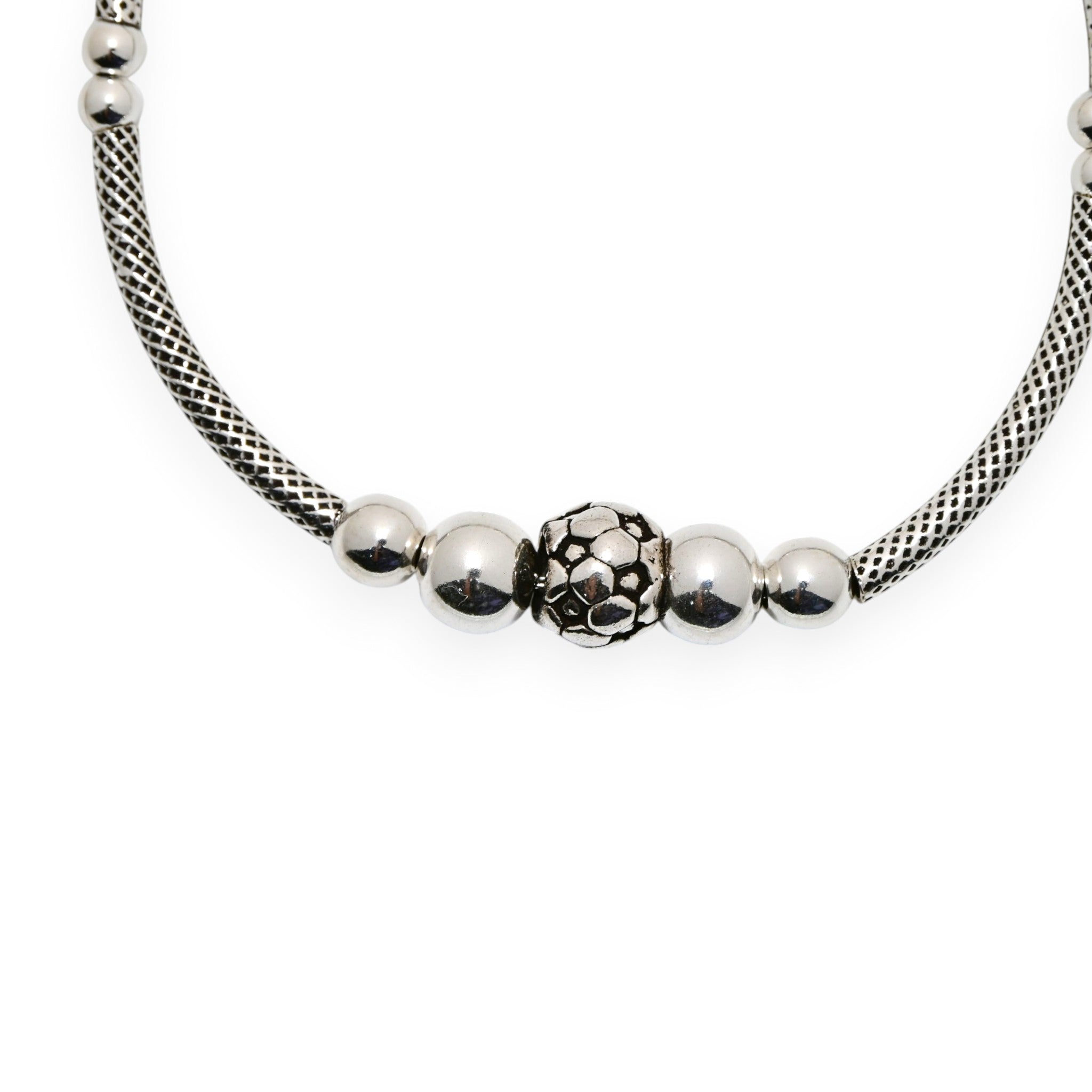 Sleek Minimal Silver Bracelet Vintage Jewellery