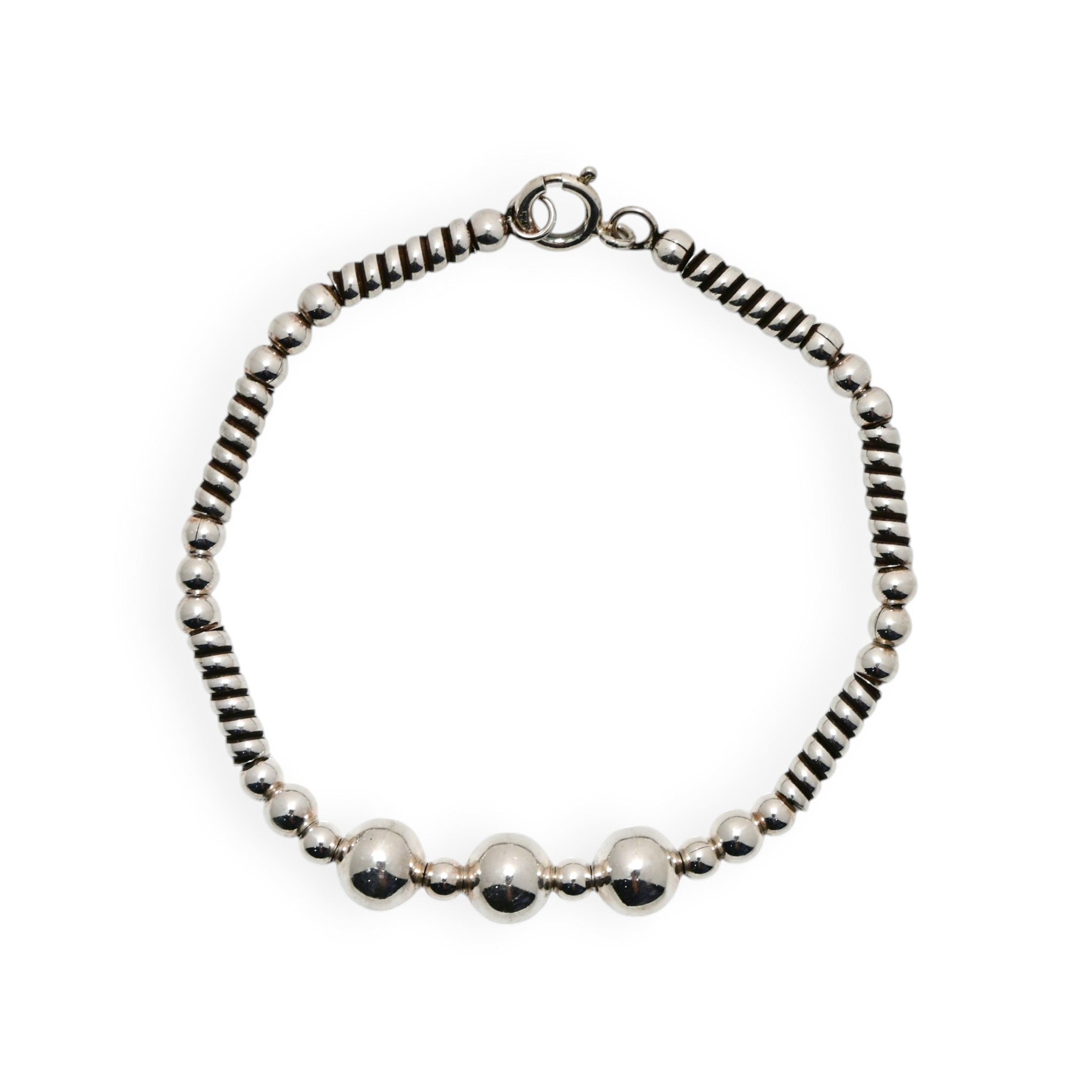 Oxidised Turkish Finish 925 Sterling Silver Bracelet  Boho Design