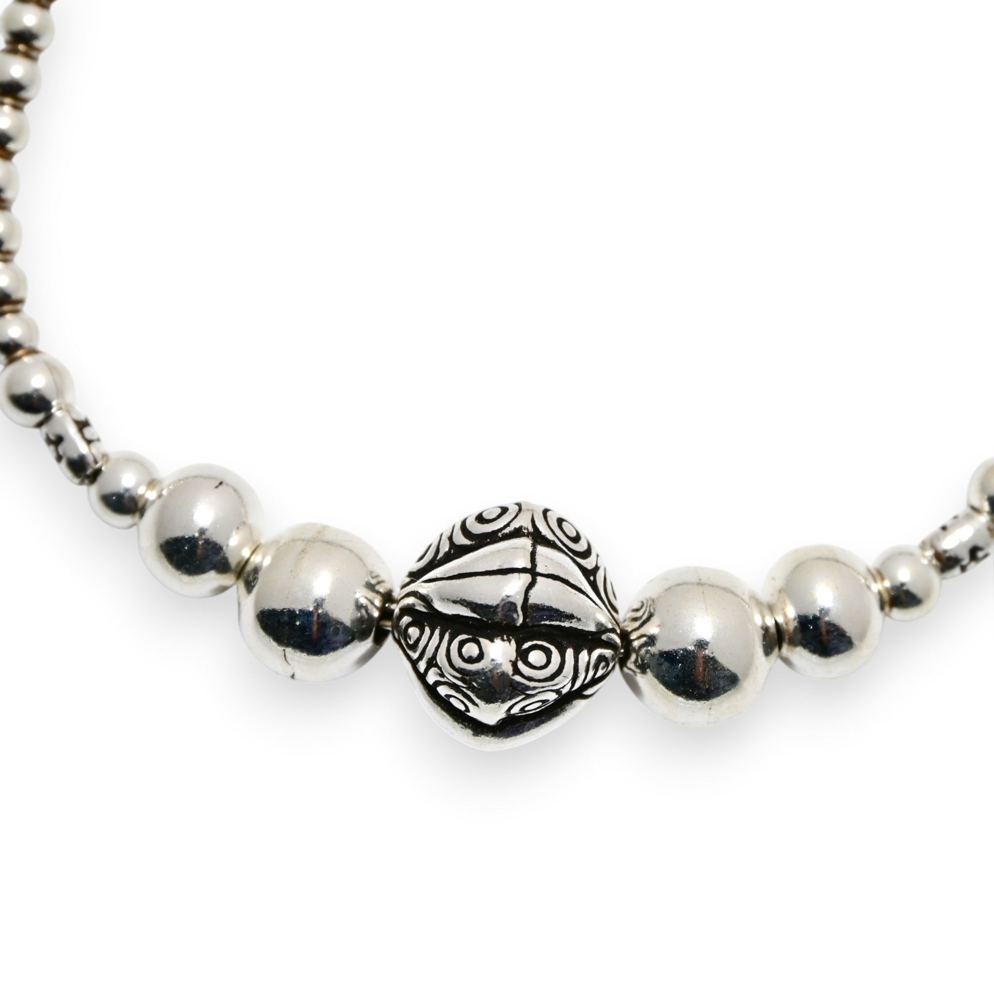 925 Silver Oxidised Turkish Bracelet – Ethnic Handmade Jewelry