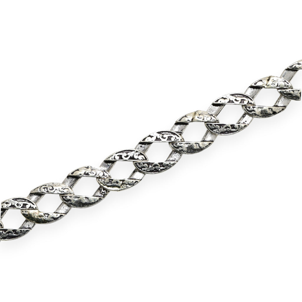 Handmade Antique Silver Bracelet Tribal Boho Men Jewelry