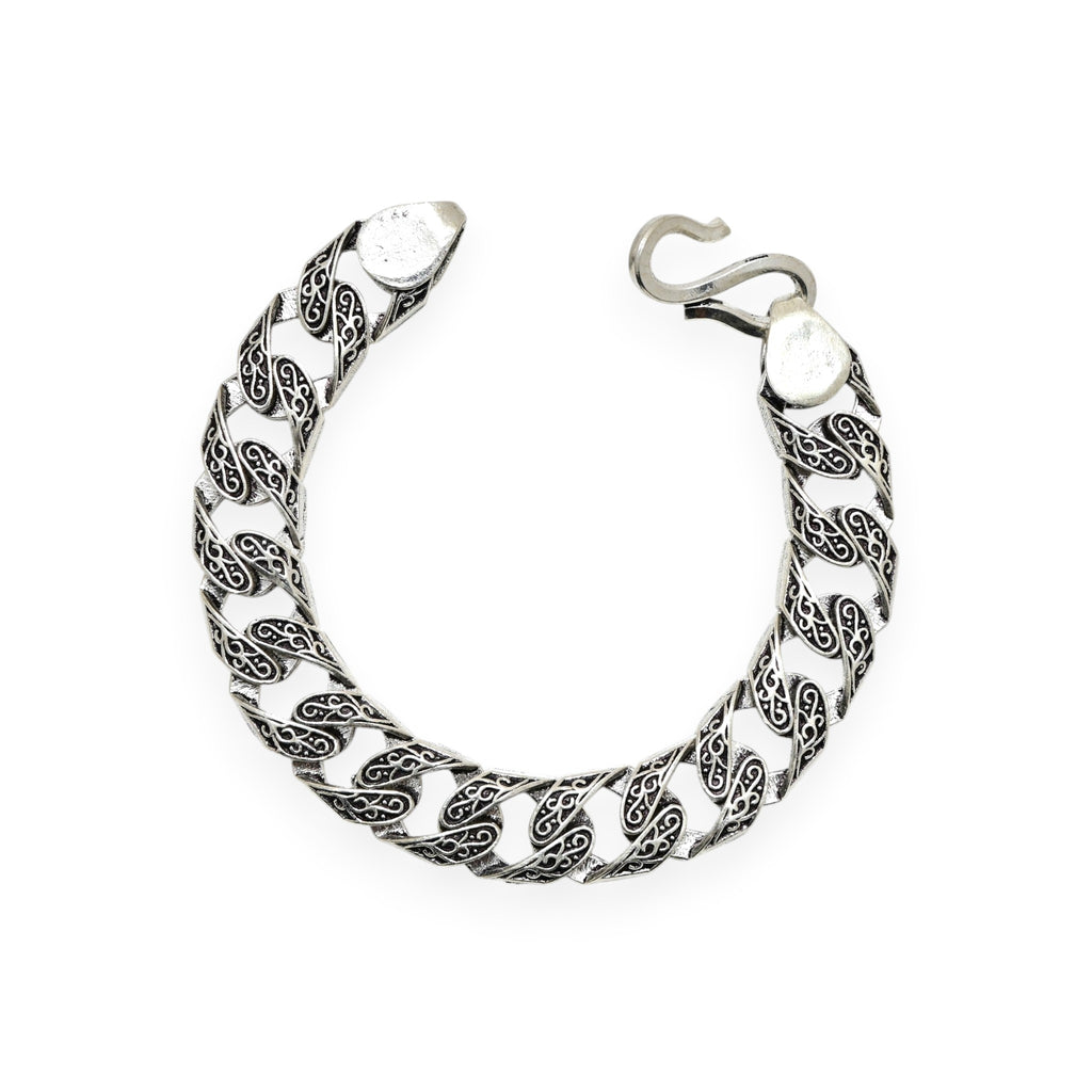 Antique Silver Handmade Bracelet Bohemian Tribal Jewelry