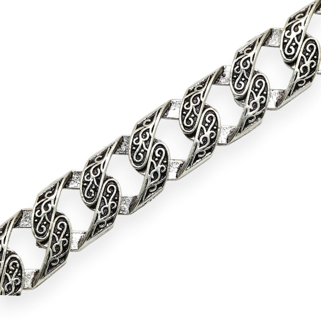 Antique Silver Handmade Bracelet Bohemian Tribal Jewelry