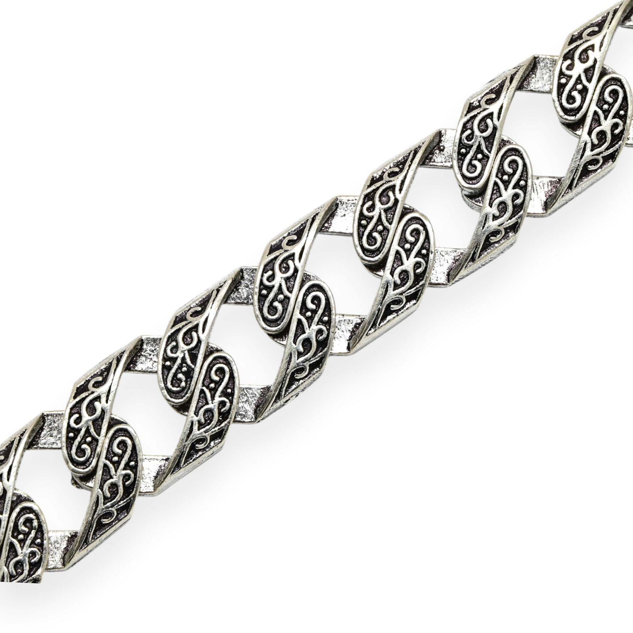 Antique Silver Handmade Bracelet Bohemian Tribal Jewelry