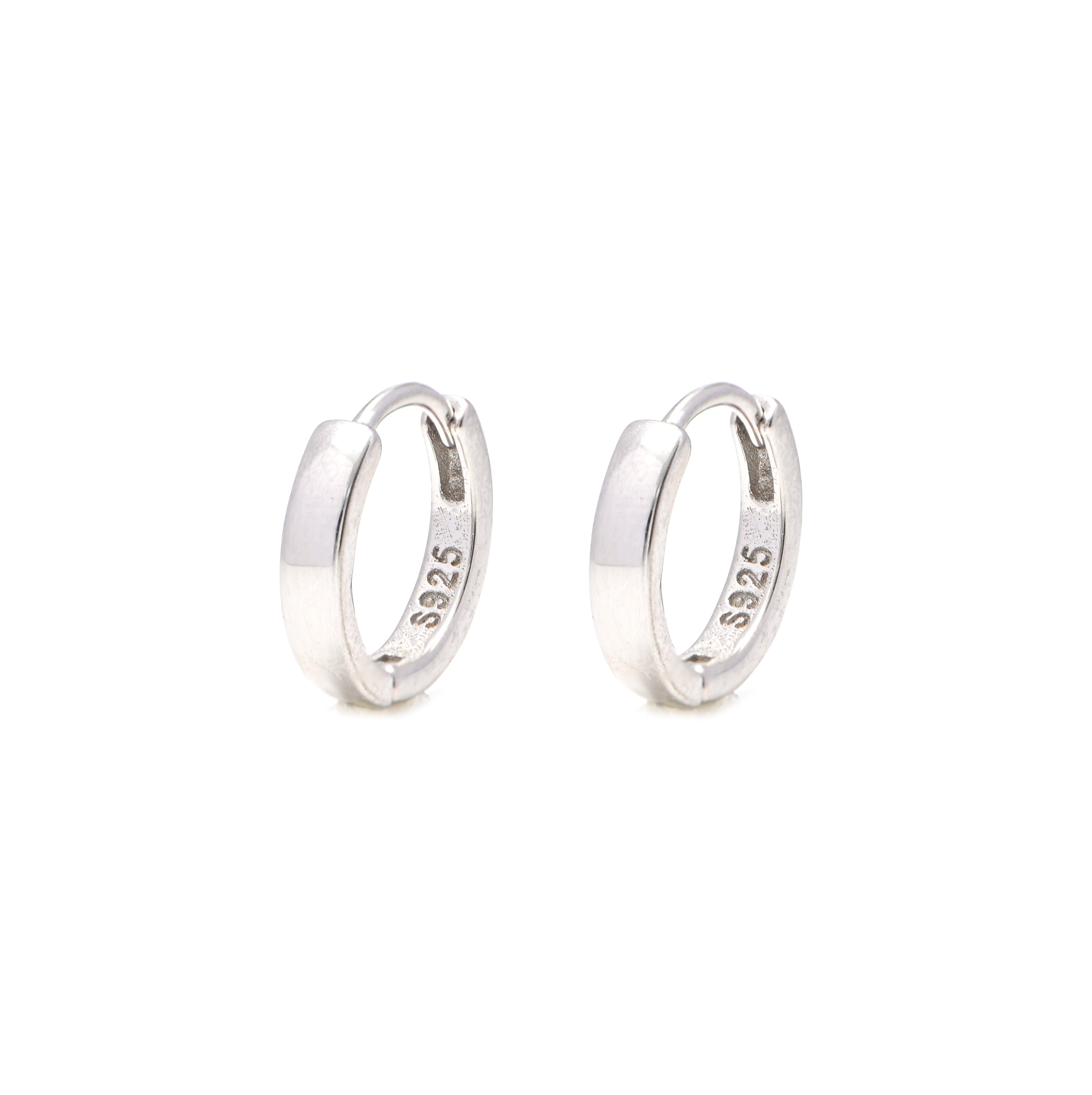 Minimalist Huggie Hoop Earrings in Sterling Silver Small Hoop Earring
