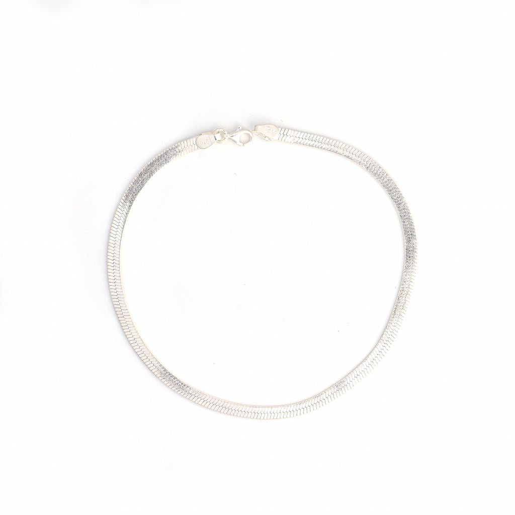 Handcrafted 925 Sterling Silver Anklet – Modern, Chic Design