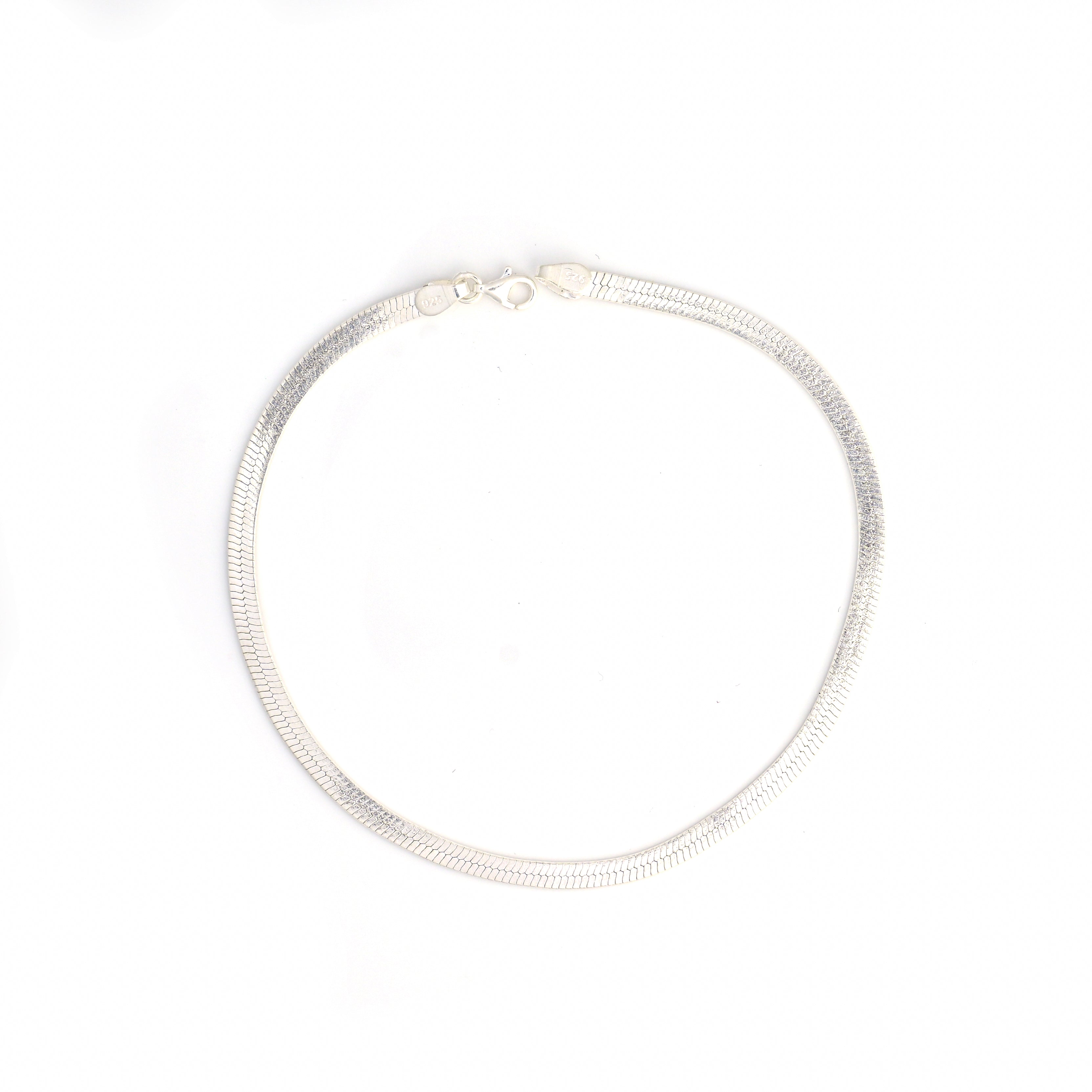 Handcrafted 925 Sterling Silver Anklet – Modern, Chic Design