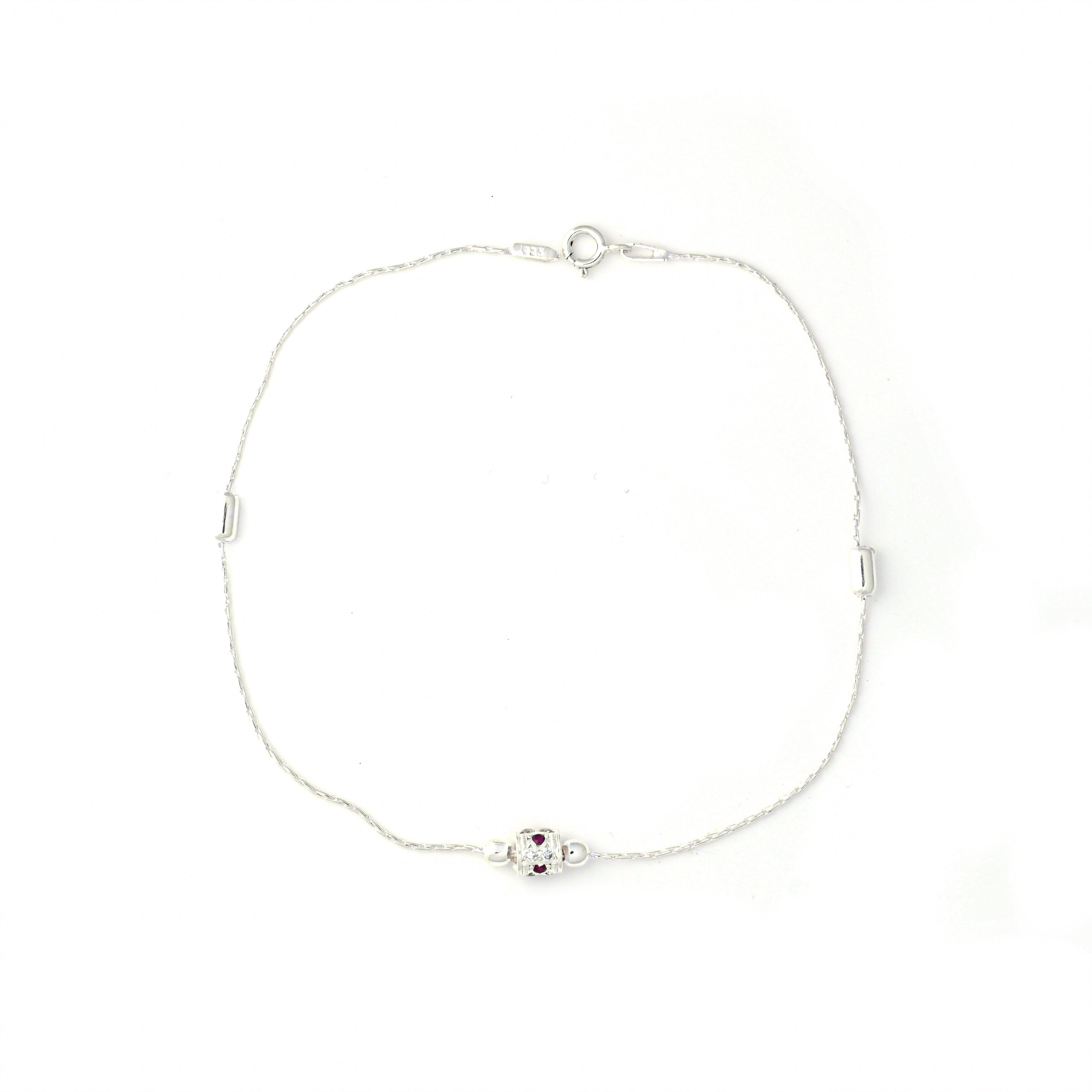 925 Sterling Silver Anklet Pair – Minimalist Foot Chain Jewelry