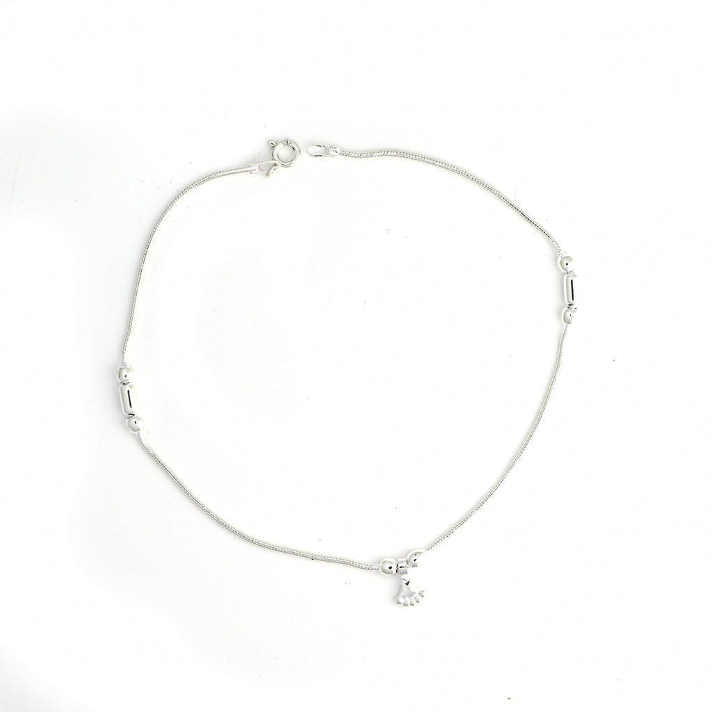 925 Sterling Silver Anklet – Dainty Silver Chain for Women
