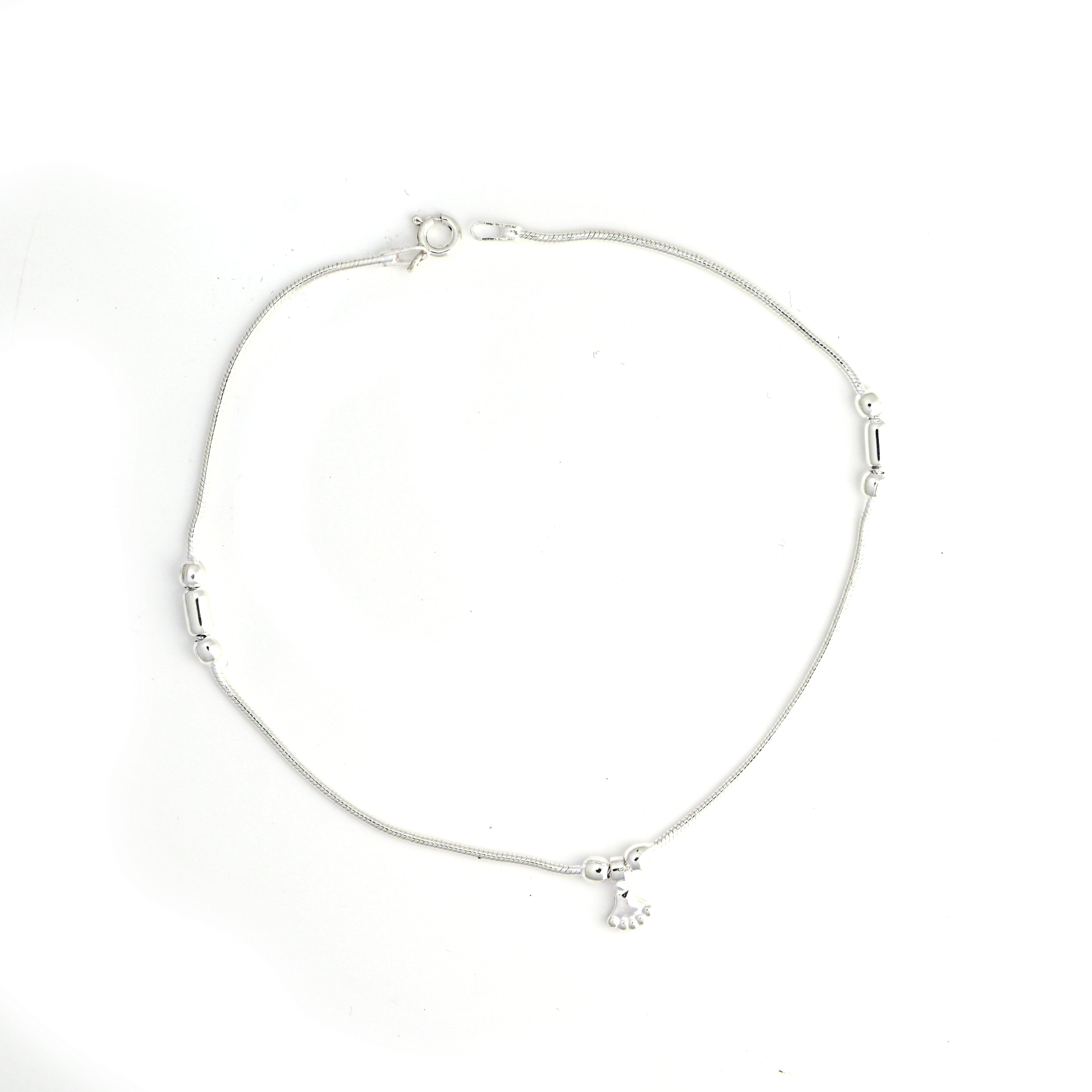 925 Sterling Silver Anklet – Dainty Silver Chain for Women