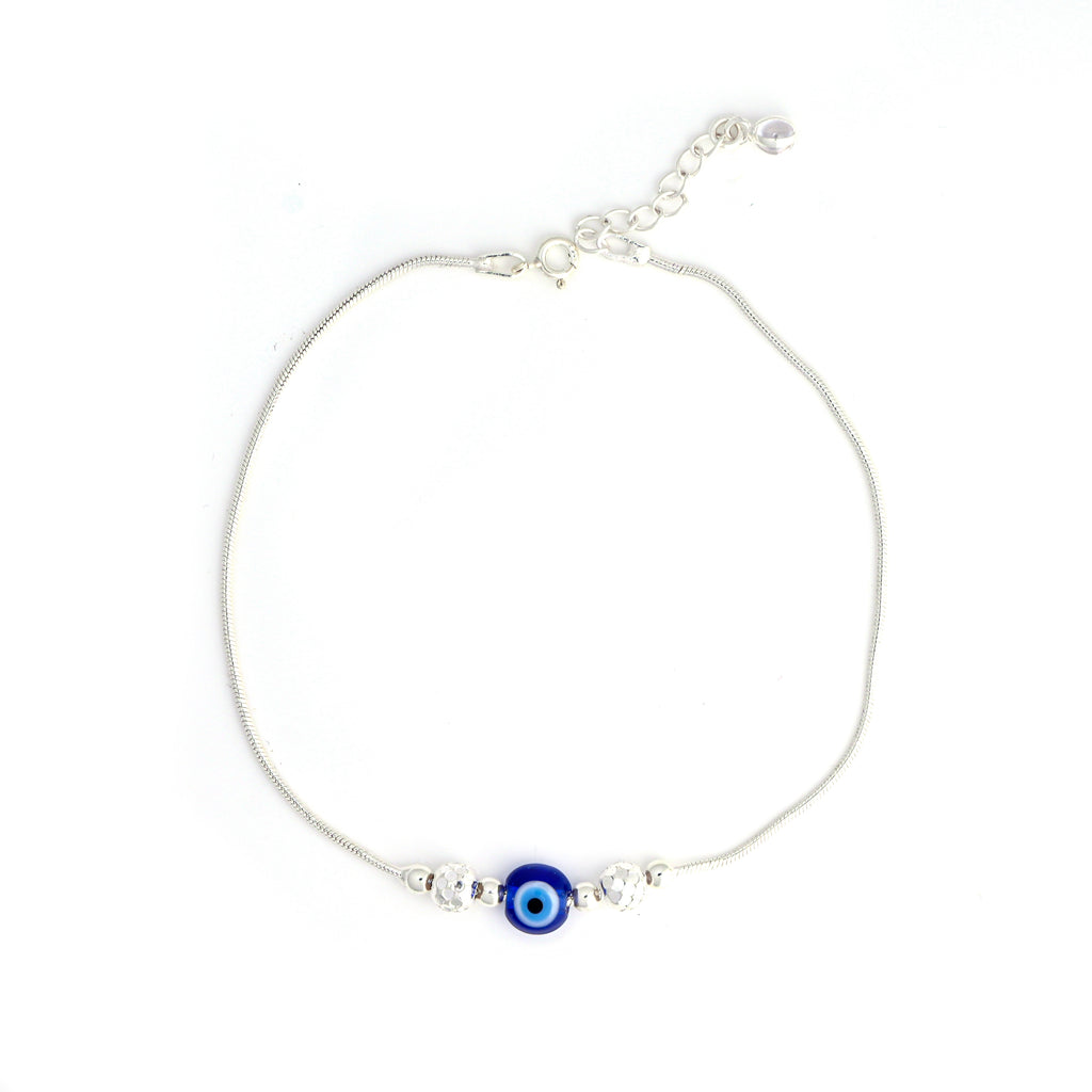 925 Silver Chain Anklet | Simple, Elegant & Adjustable Charm Anklet | Gift For Her