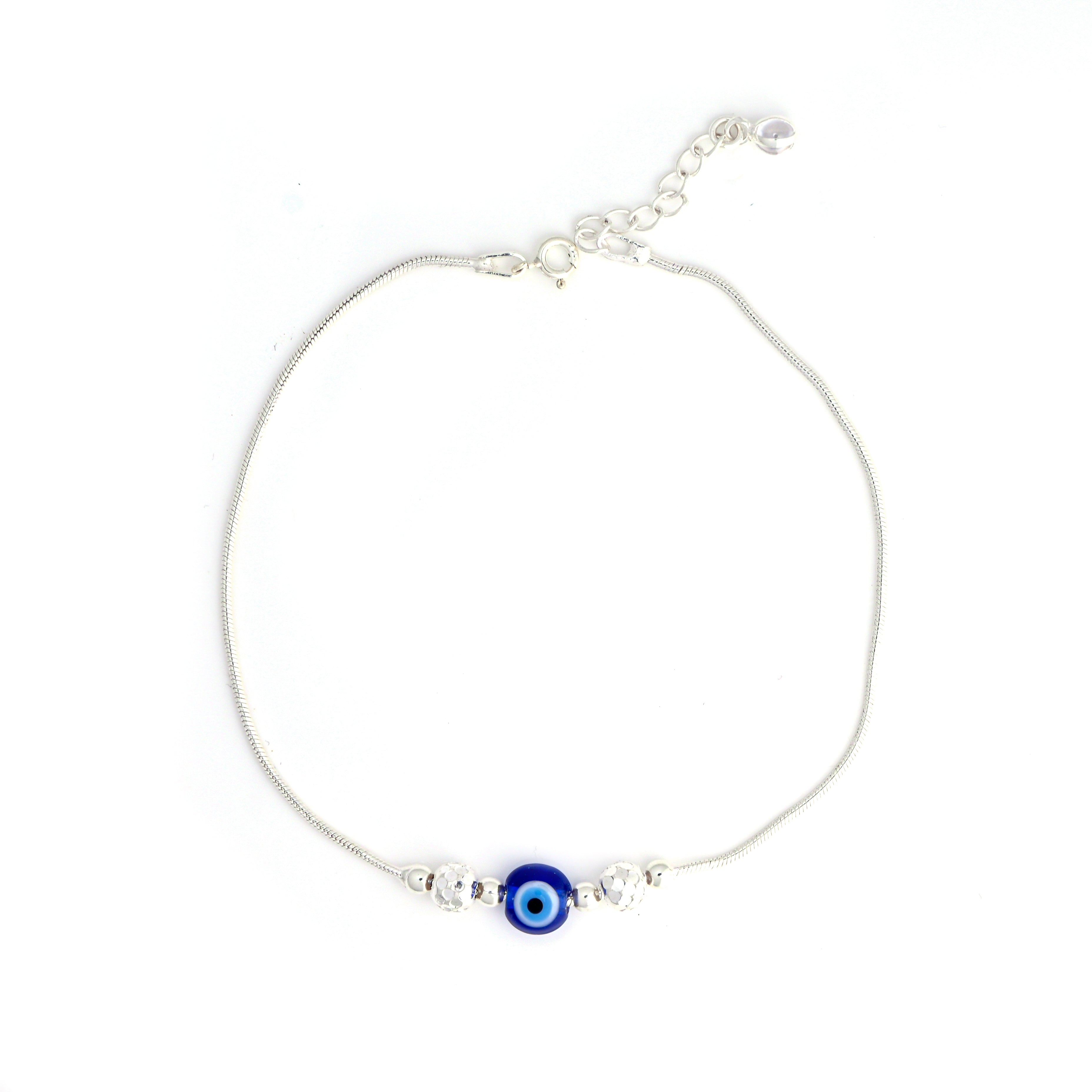 925 Silver Chain Anklet | Simple, Elegant & Adjustable Charm Anklet | Gift For Her