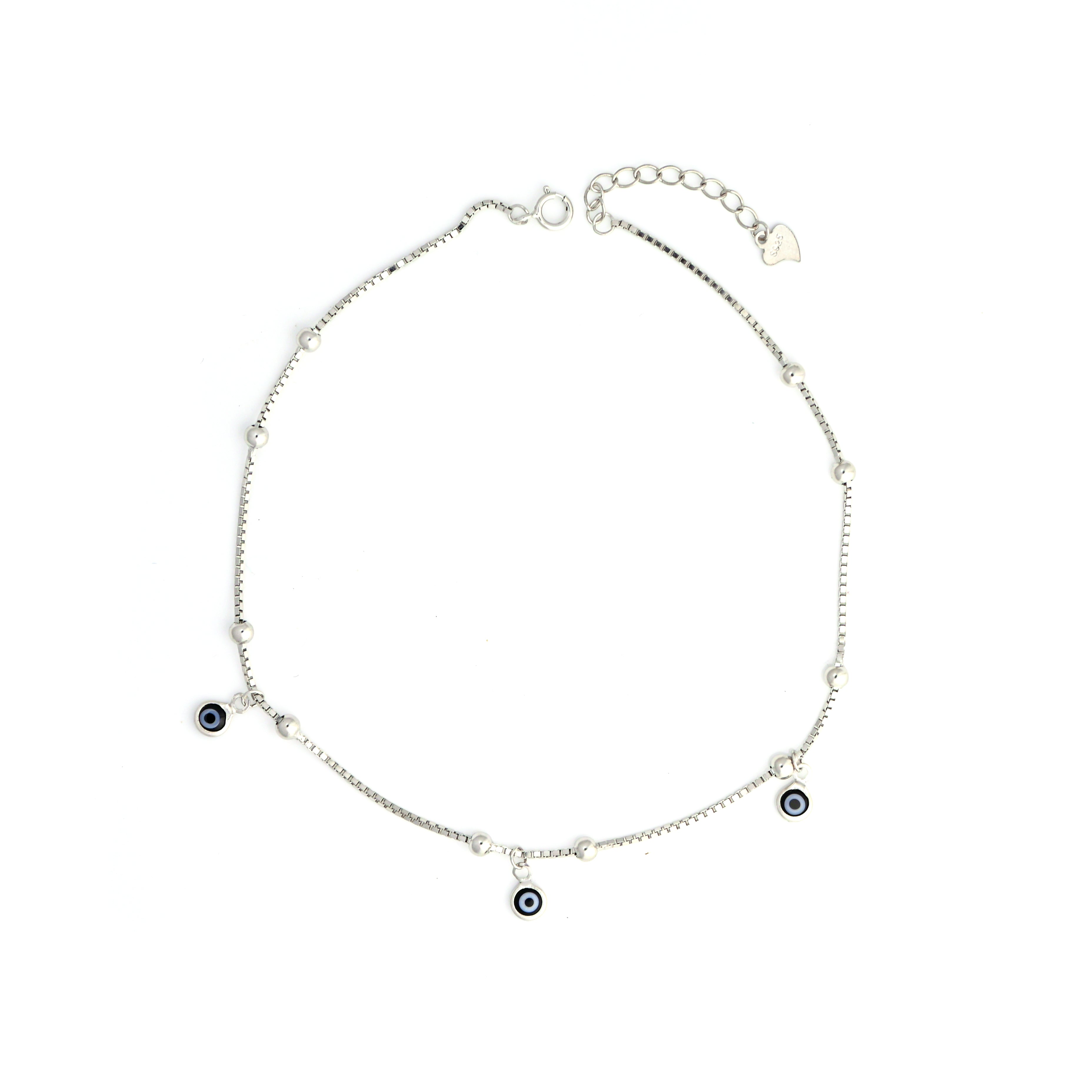 925 Sterling Silver Anklet Pair Dainty Silver Chain for Women | Gift For Her | Minimal Silver Anklet