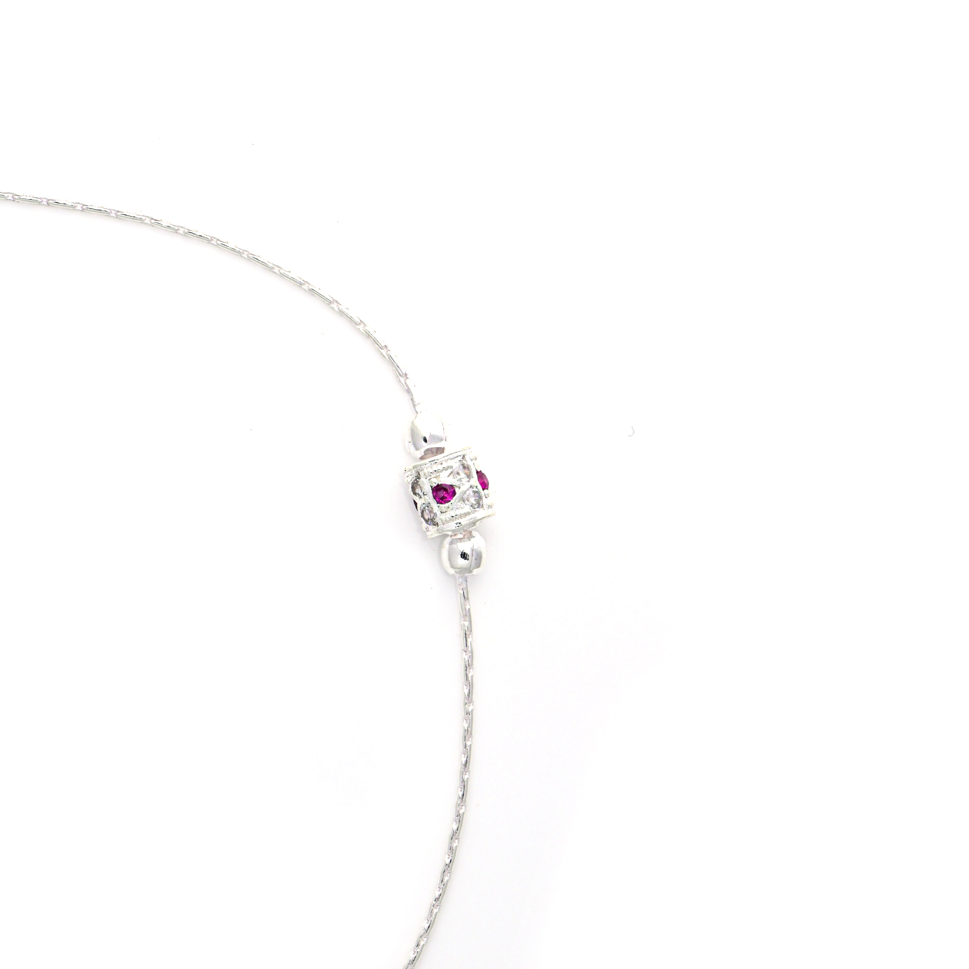 925 Sterling Silver Anklet Pair | Statement Charm Anklet | Minimal Anklet | Gift For Her