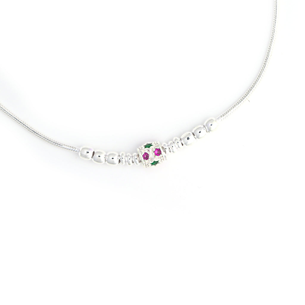 925 Sterling Silver Anklet Pair | Charm Minimal Dainty Anklet | Minimal Chain Statement Anklet