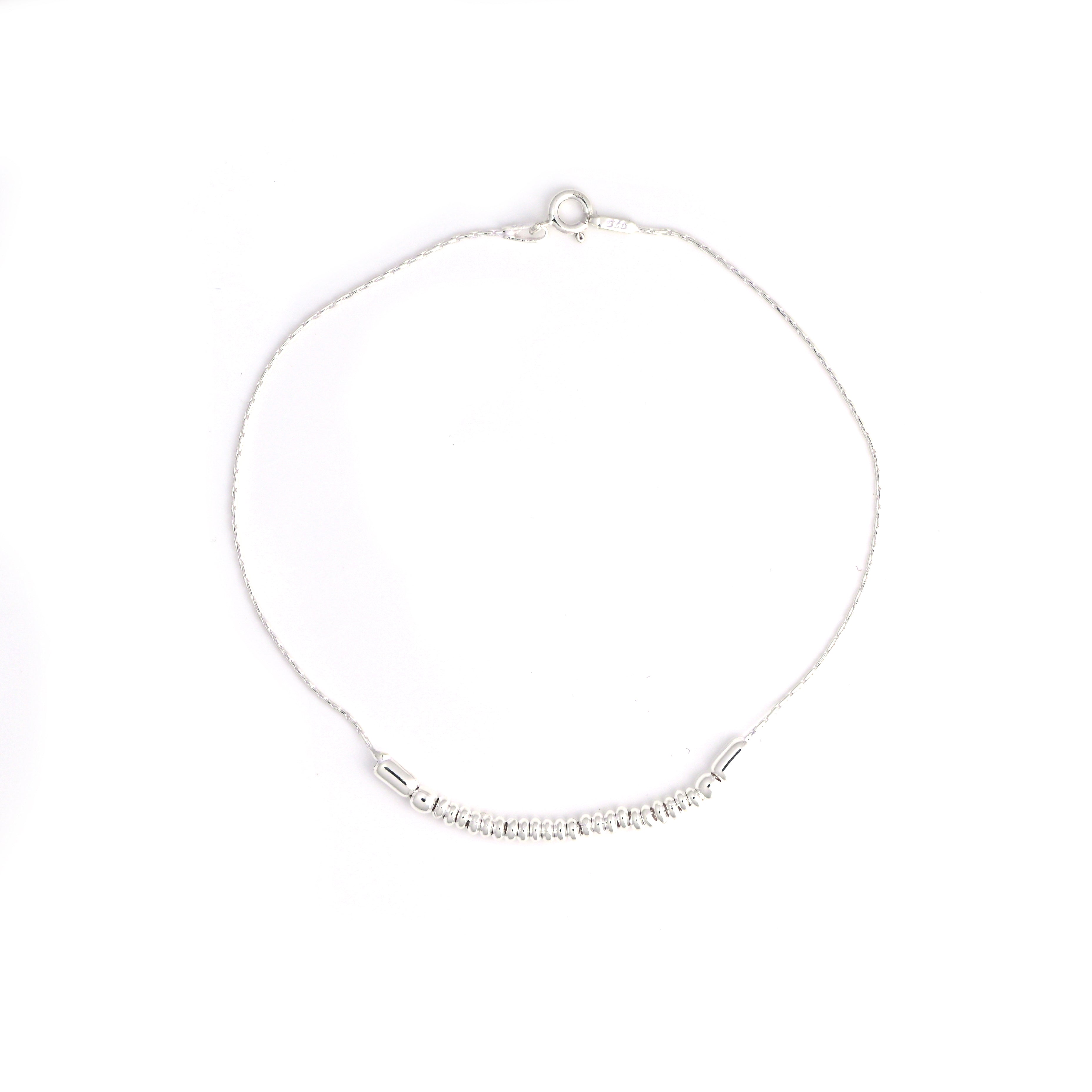 Elegant 925 Silver Anklet – Adjustable Dainty Anklet