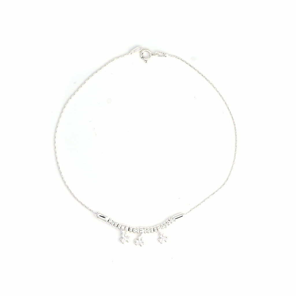 925 Sterling Silver Anklet – Minimalist Foot Chain Jewelry Anklet Pair