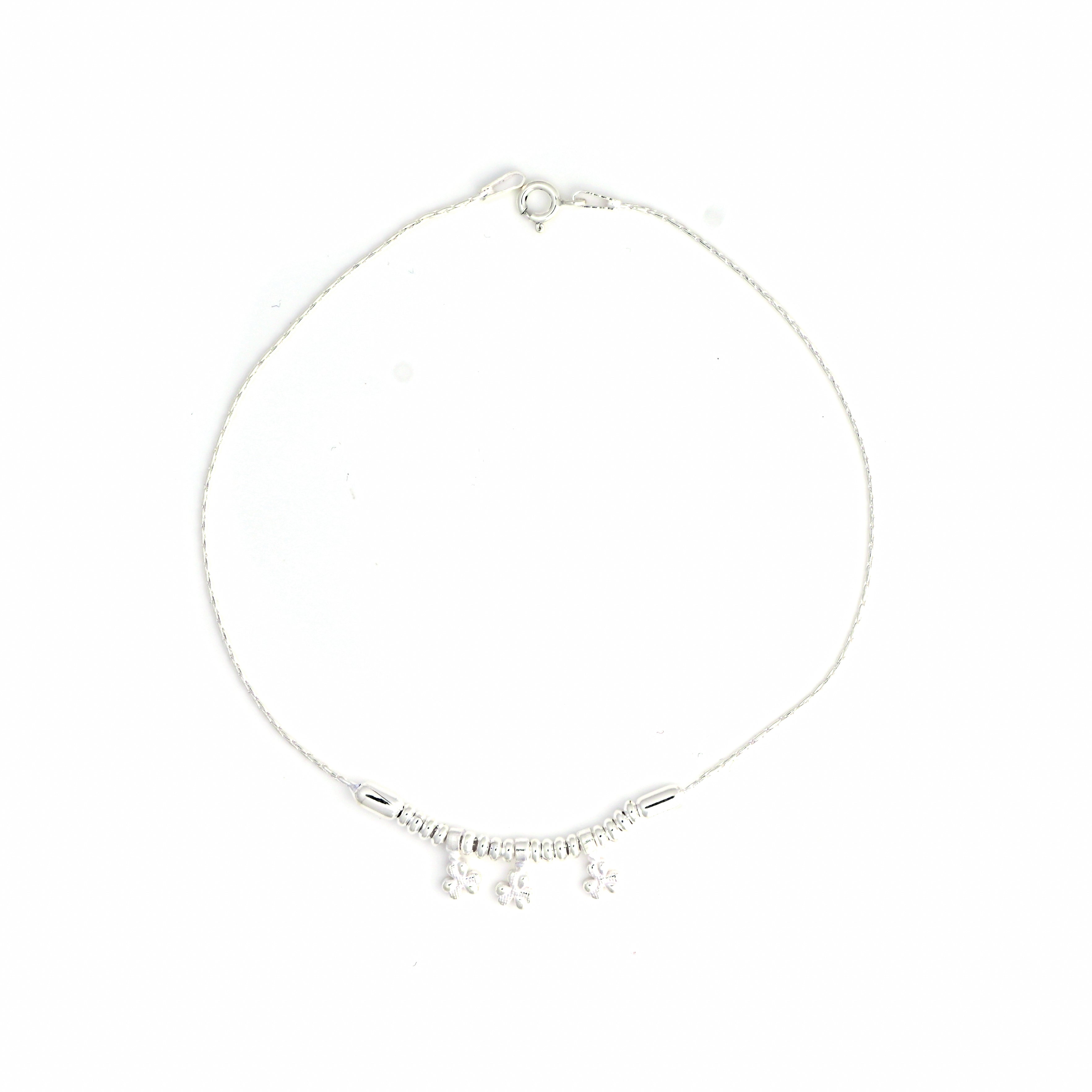 925 Sterling Silver Anklet – Minimalist Foot Chain Jewelry Anklet Pair