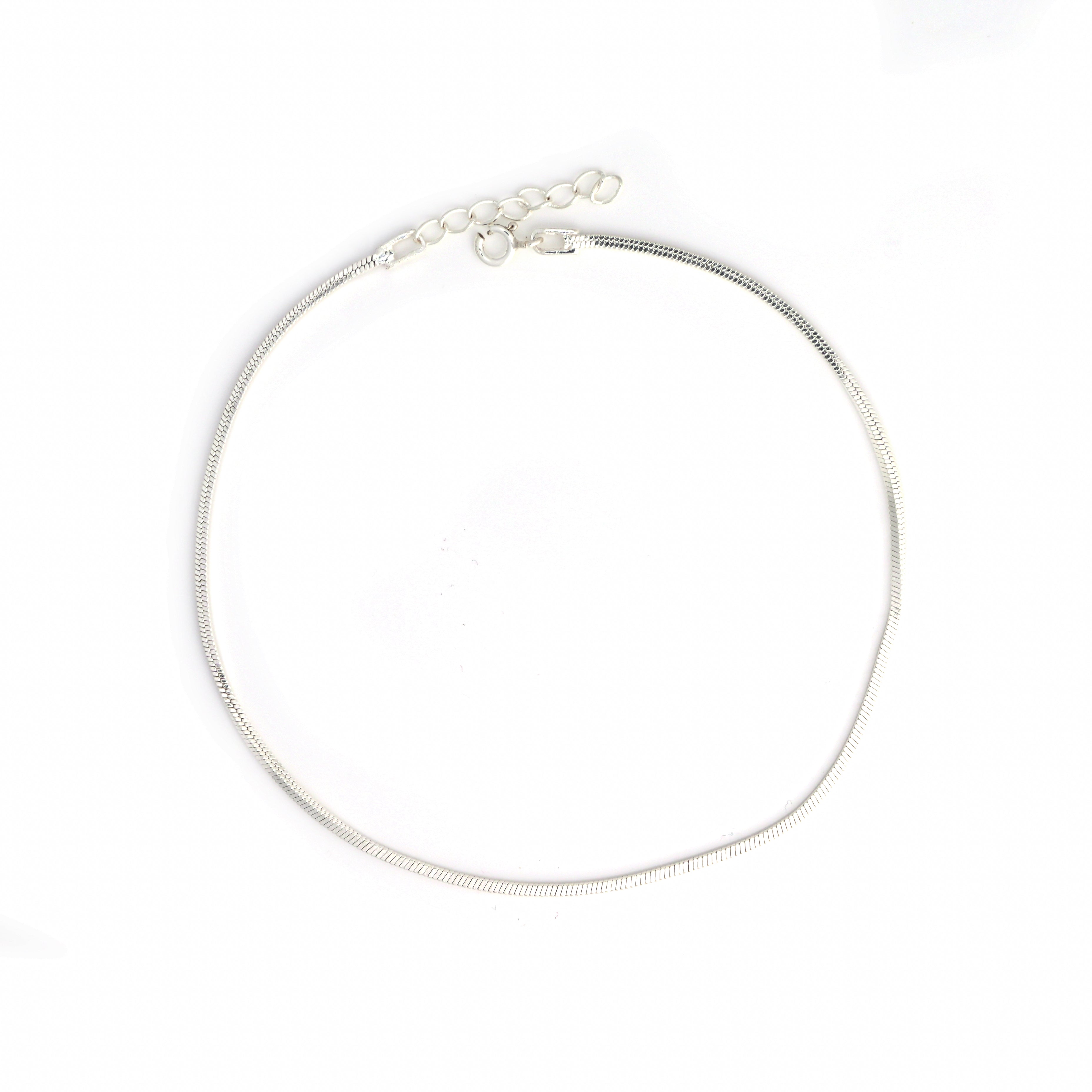 925 Sterling Silver Anklet – Dainty Silver Chain for Women