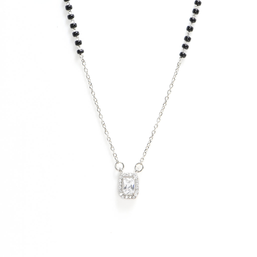 Graceful 925 Sterling Silver CZ Mangalsutra