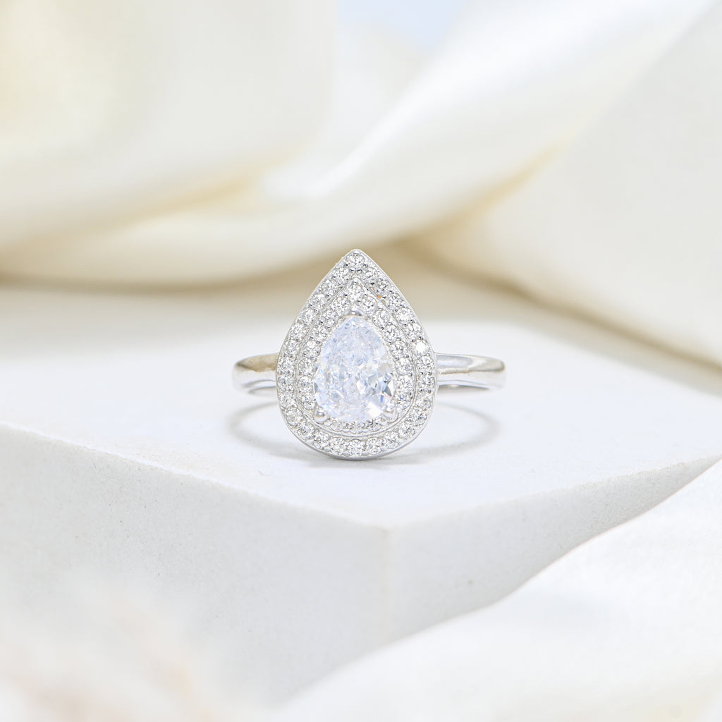 Timeless Sparkle 925 Sterling Silver Cubic Zirconia Ring