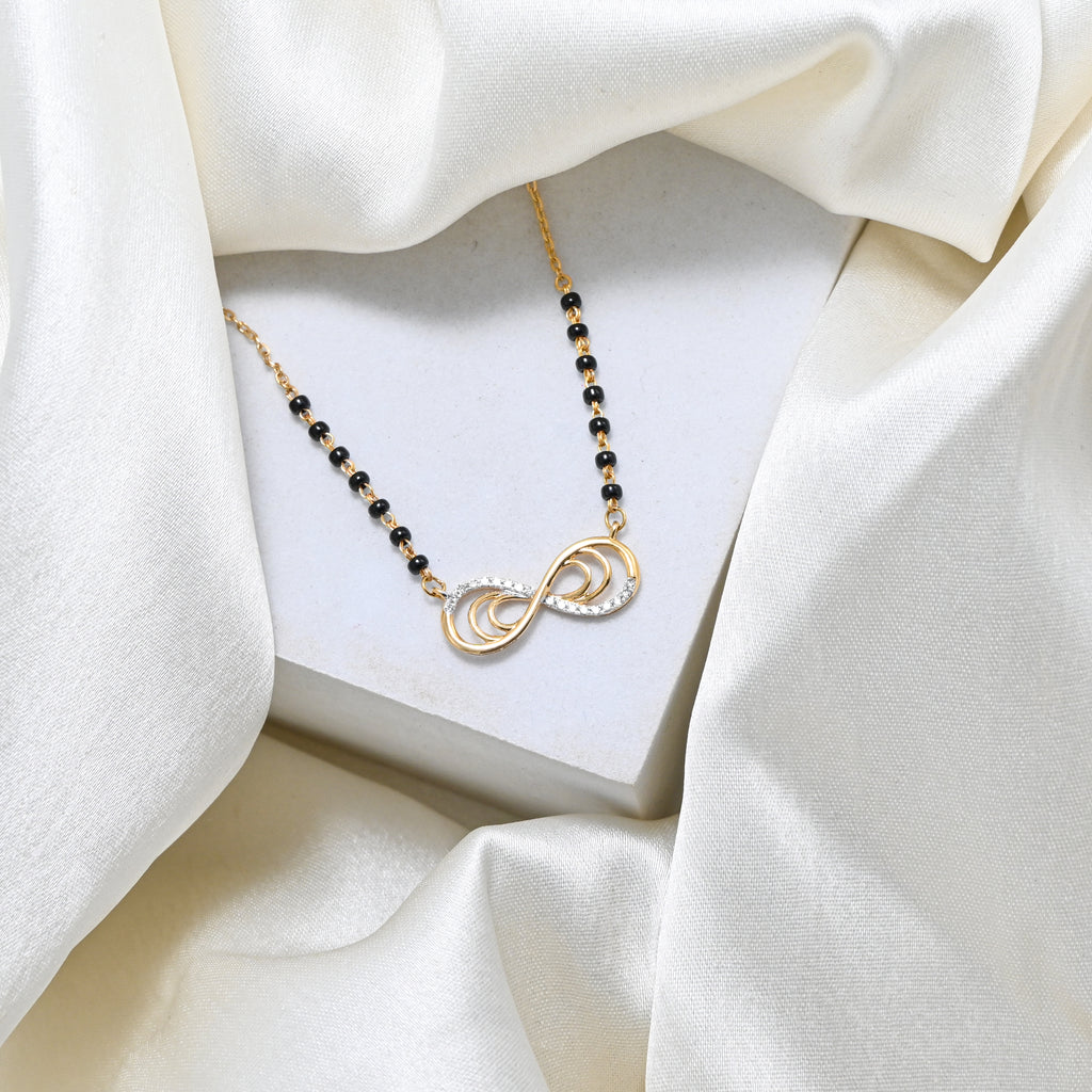 18KT Gold Diamond Mangalsutra – Bridal & Fashion Jewelry, Women’s Necklace