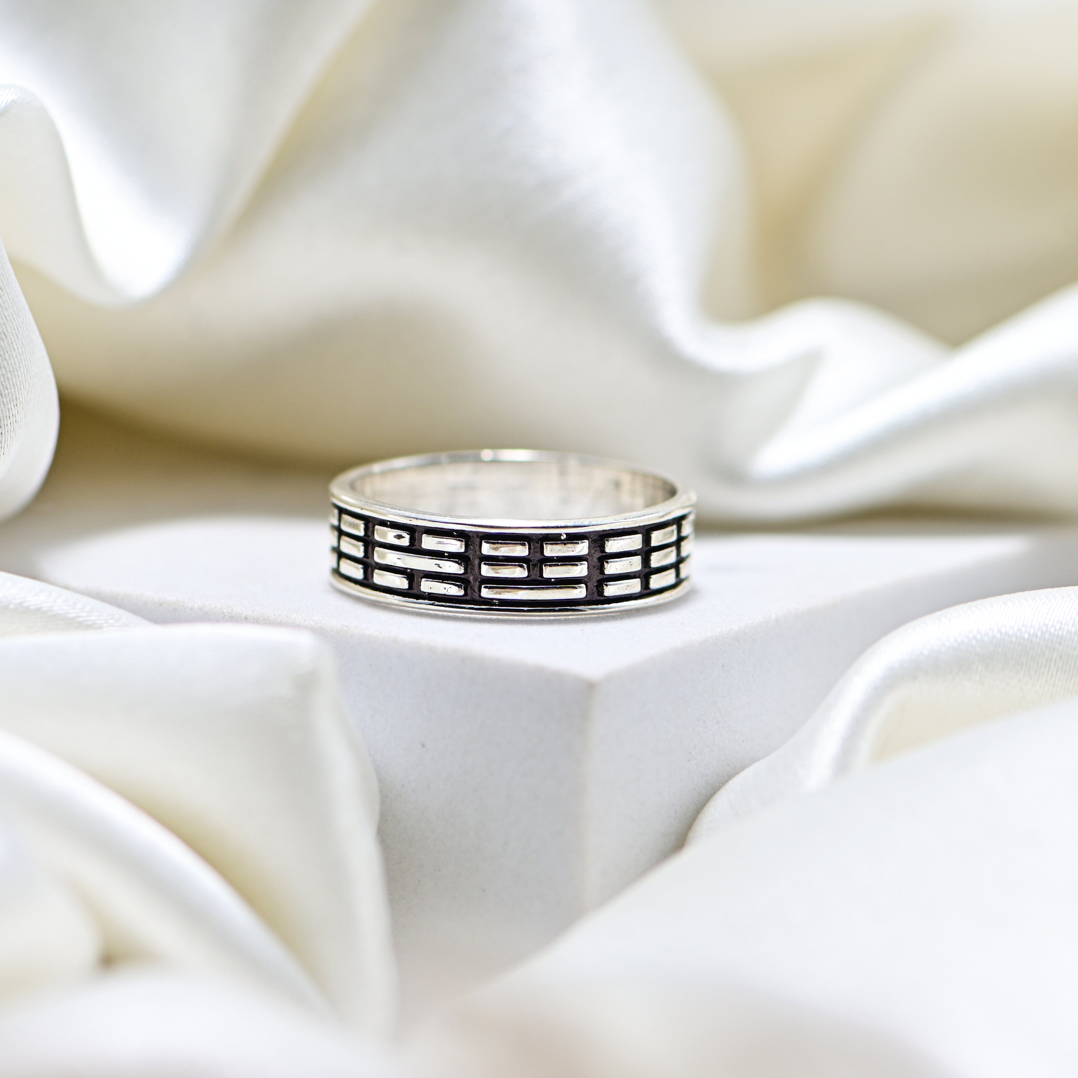 Men’s 925 Silver Everyday Antique Band