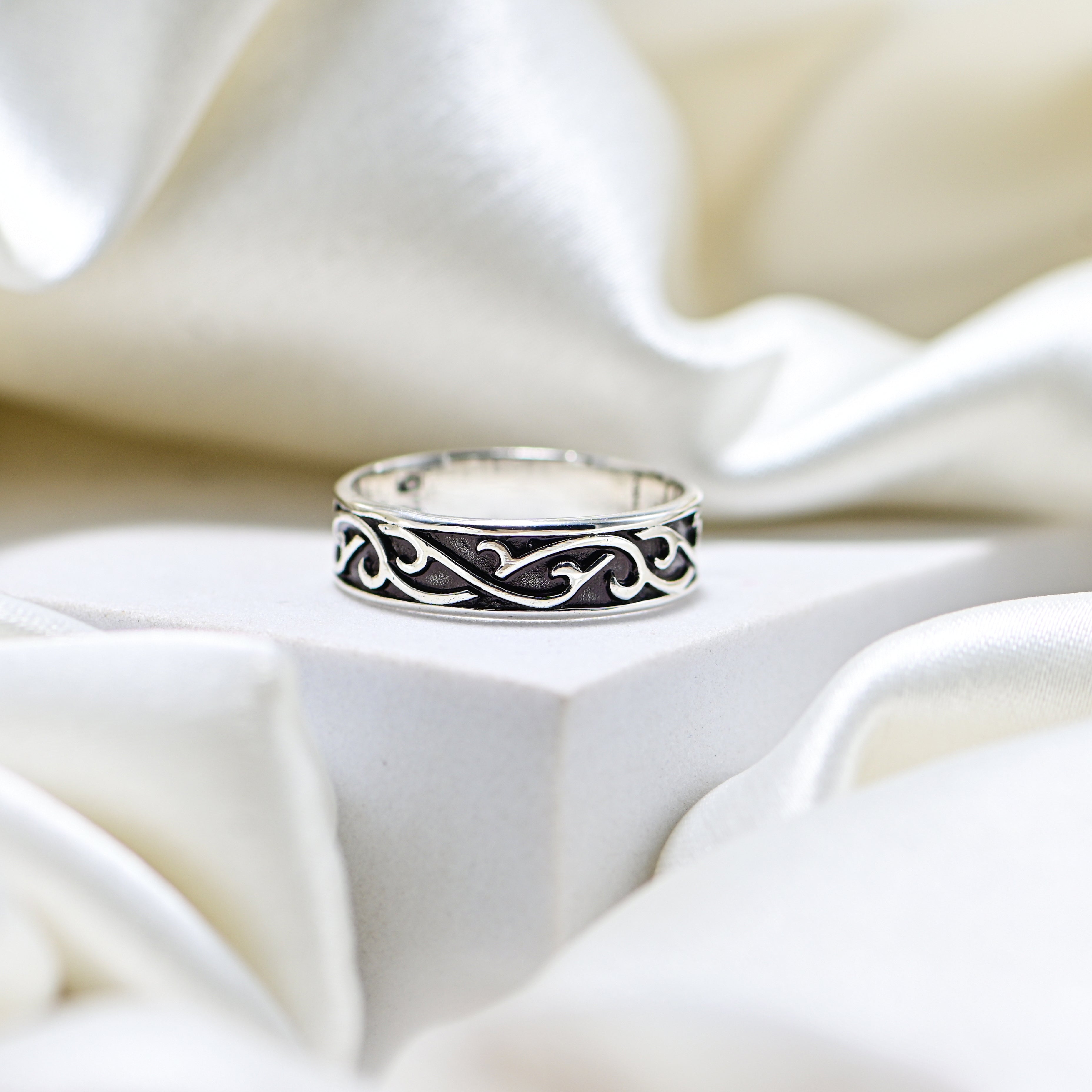 Men’s 925 Silver Traditional Turkish Band