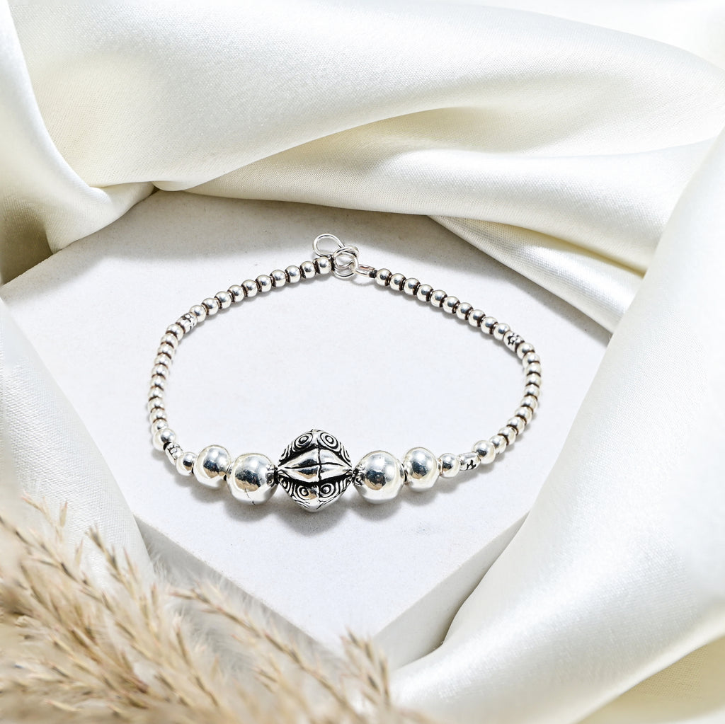 925 Silver Oxidised Turkish Bracelet – Ethnic Handmade Jewelry