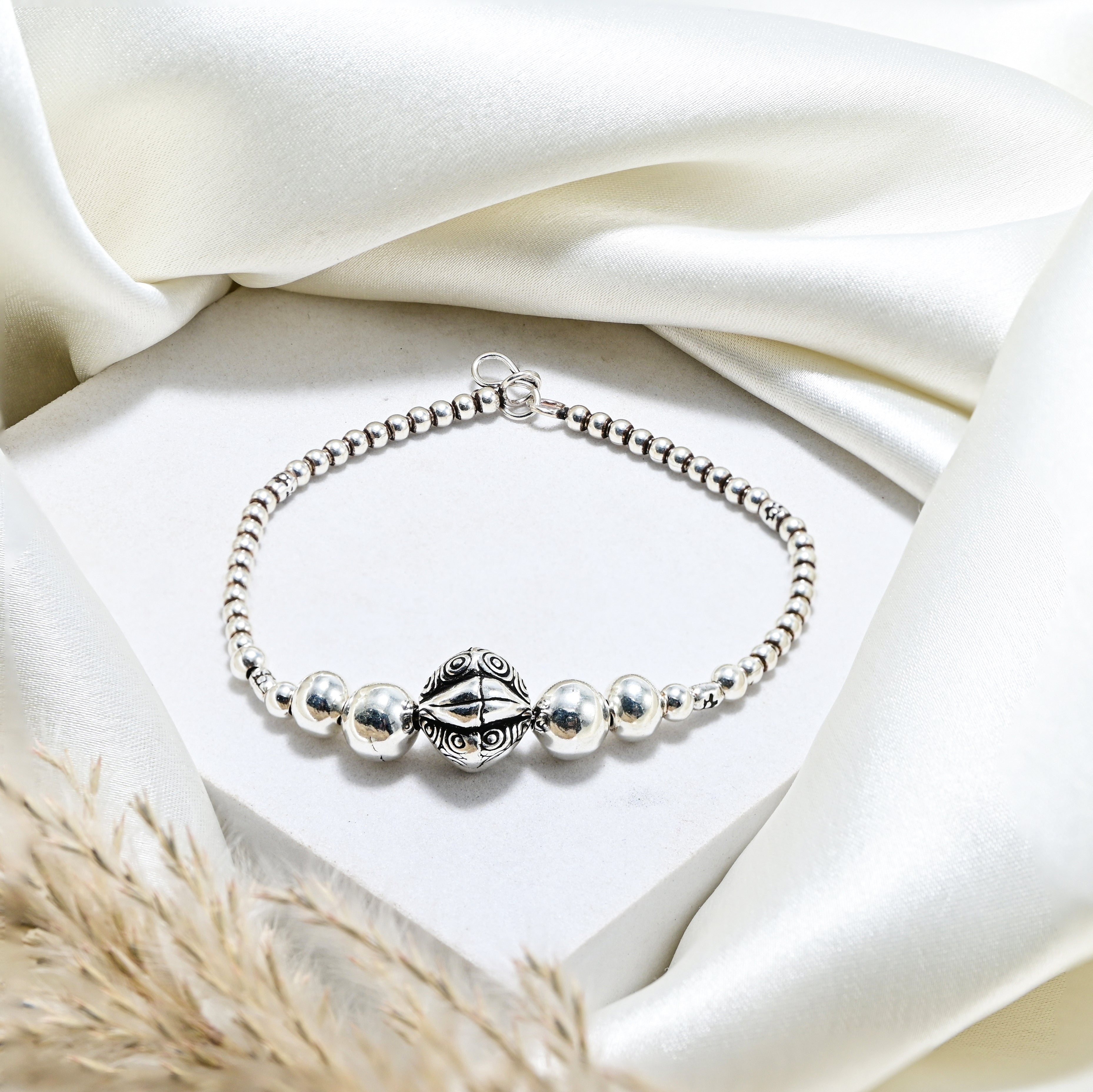 925 Silver Oxidised Turkish Bracelet – Ethnic Handmade Jewelry
