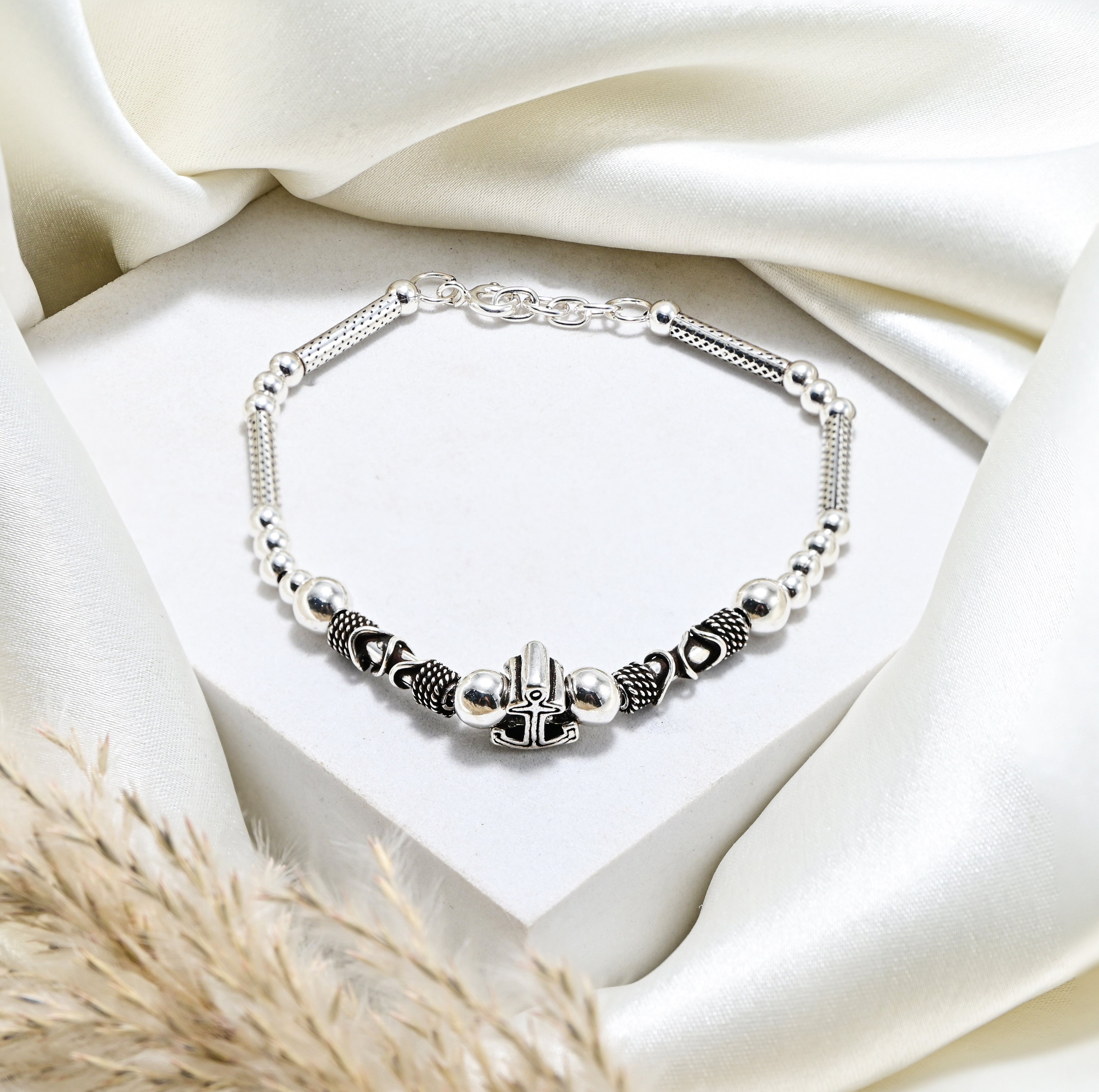 Oxidised 925 Silver Turkish Bracelet Handmade Vintage Style