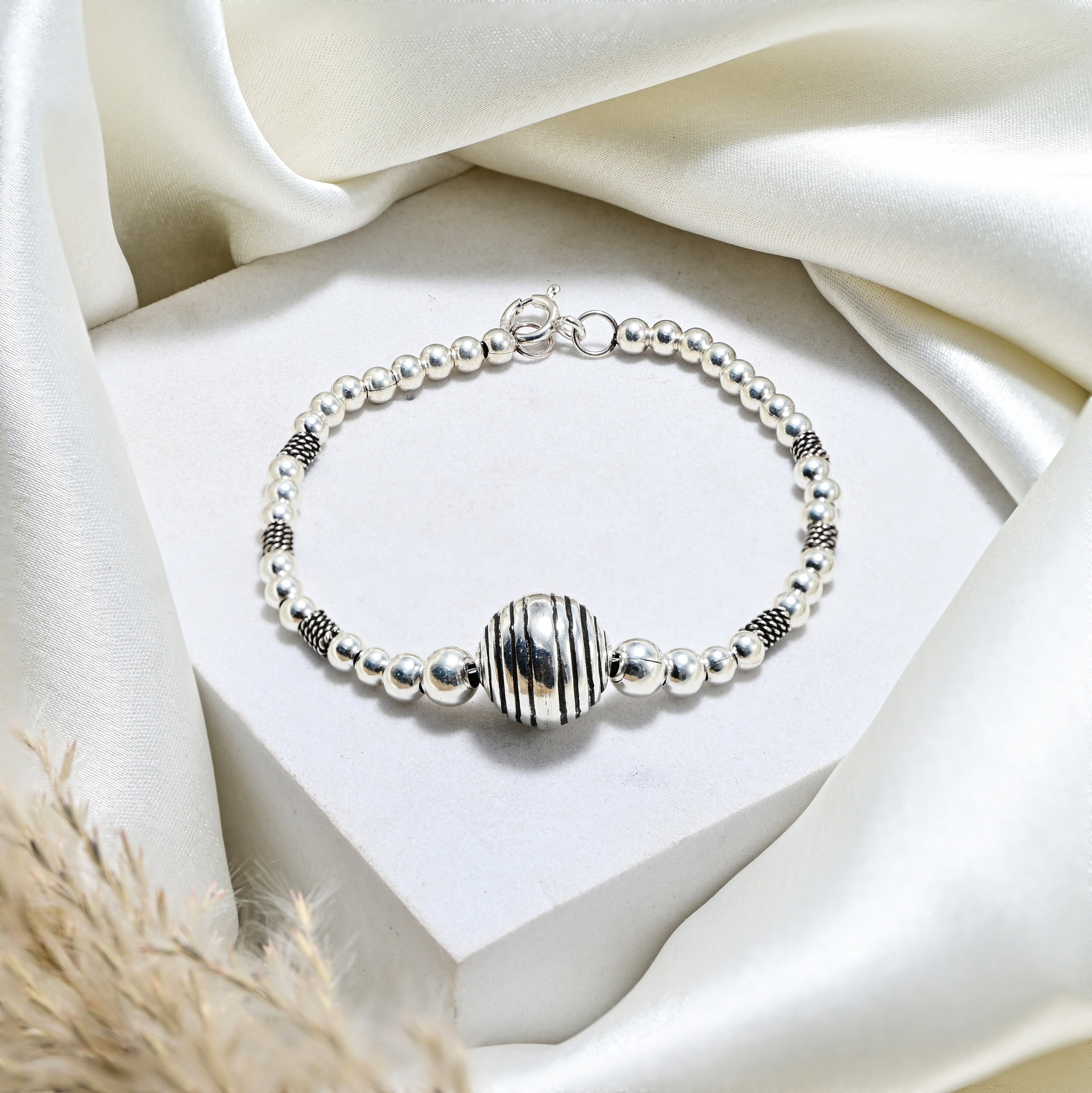 925 Sterling Silver Turkish Finish Bracelet – Antique Look Jewelry