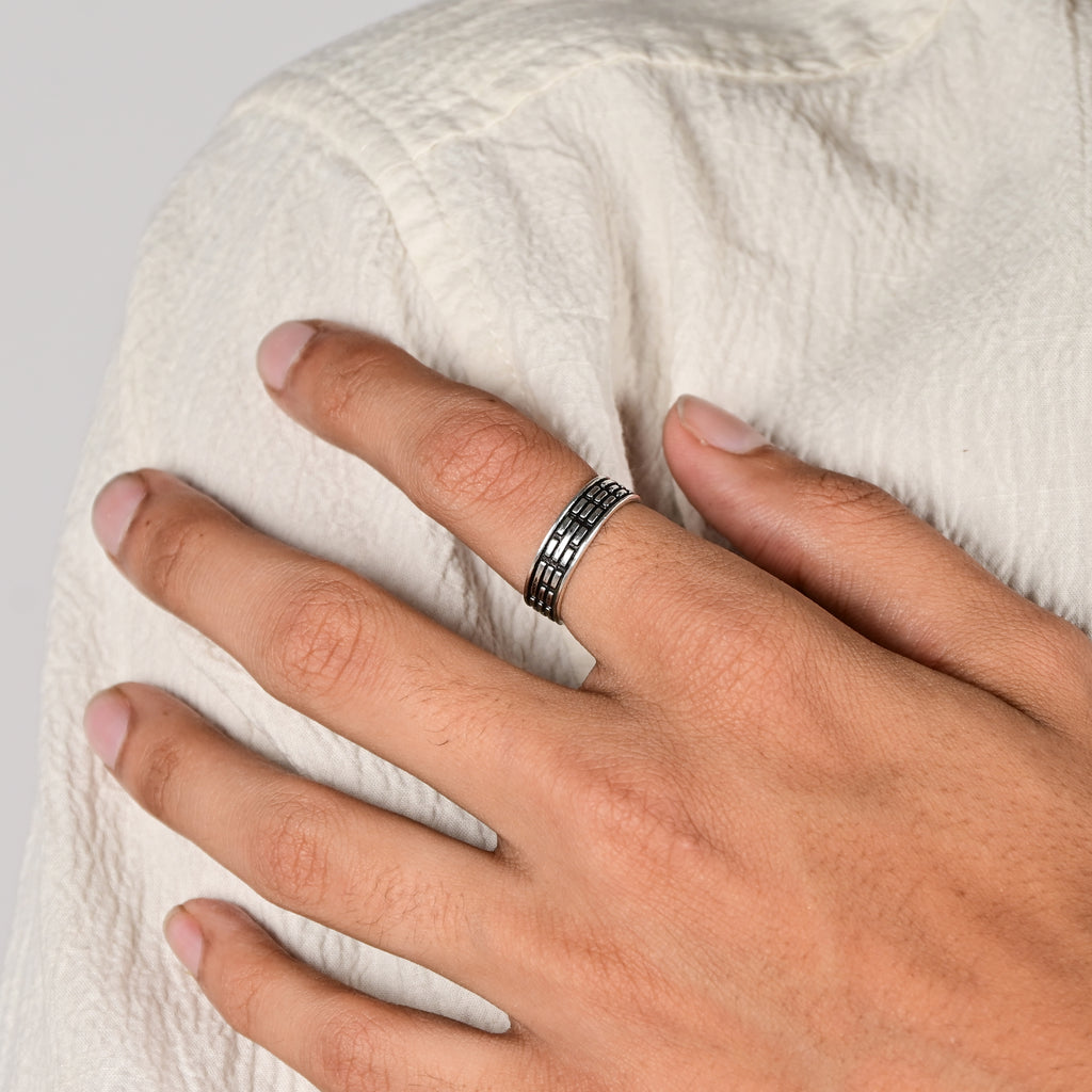 Men’s 925 Silver Antique Finish Ring