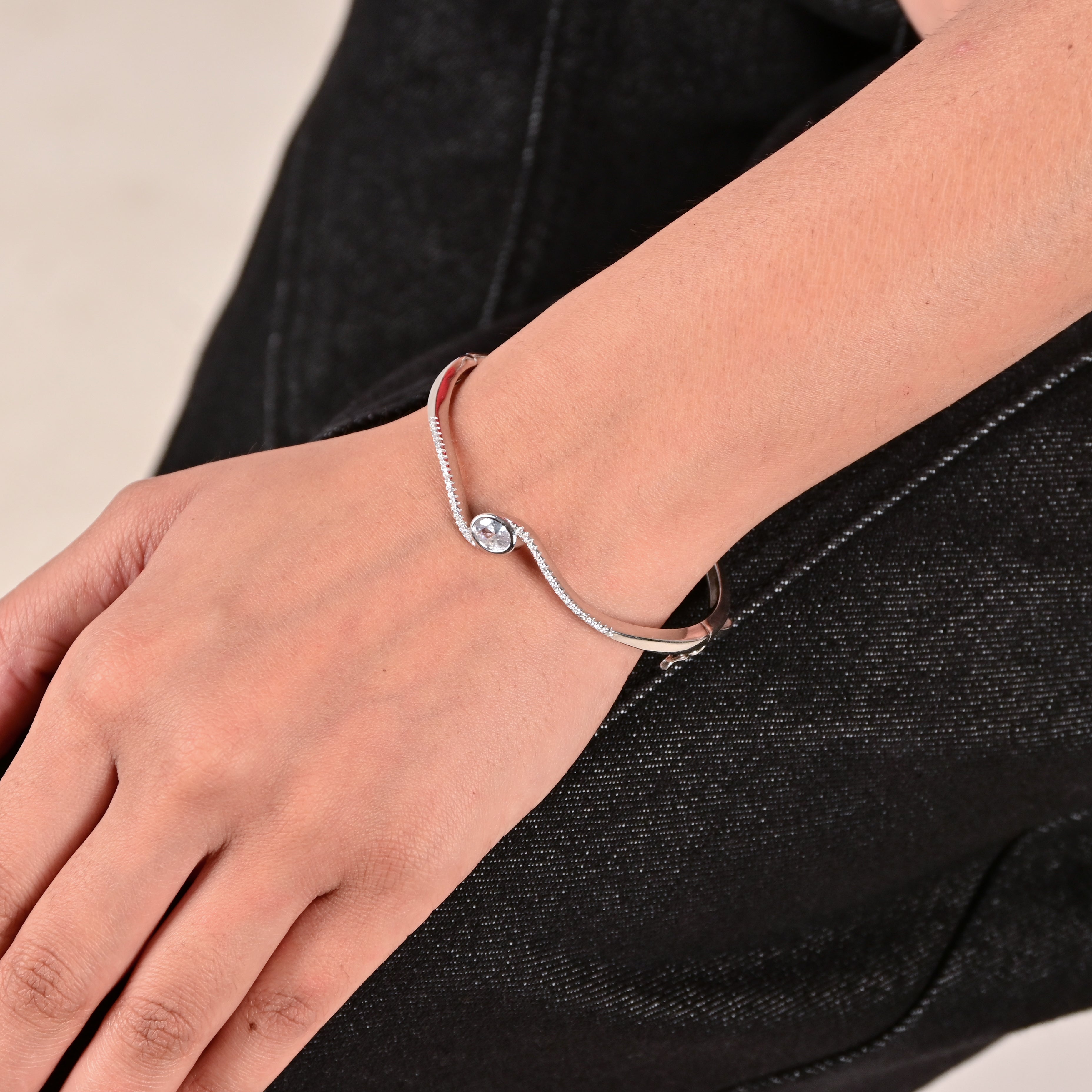 Sterling Silver 925 Turkish Finish Bracelet – Antique Bohemian Style